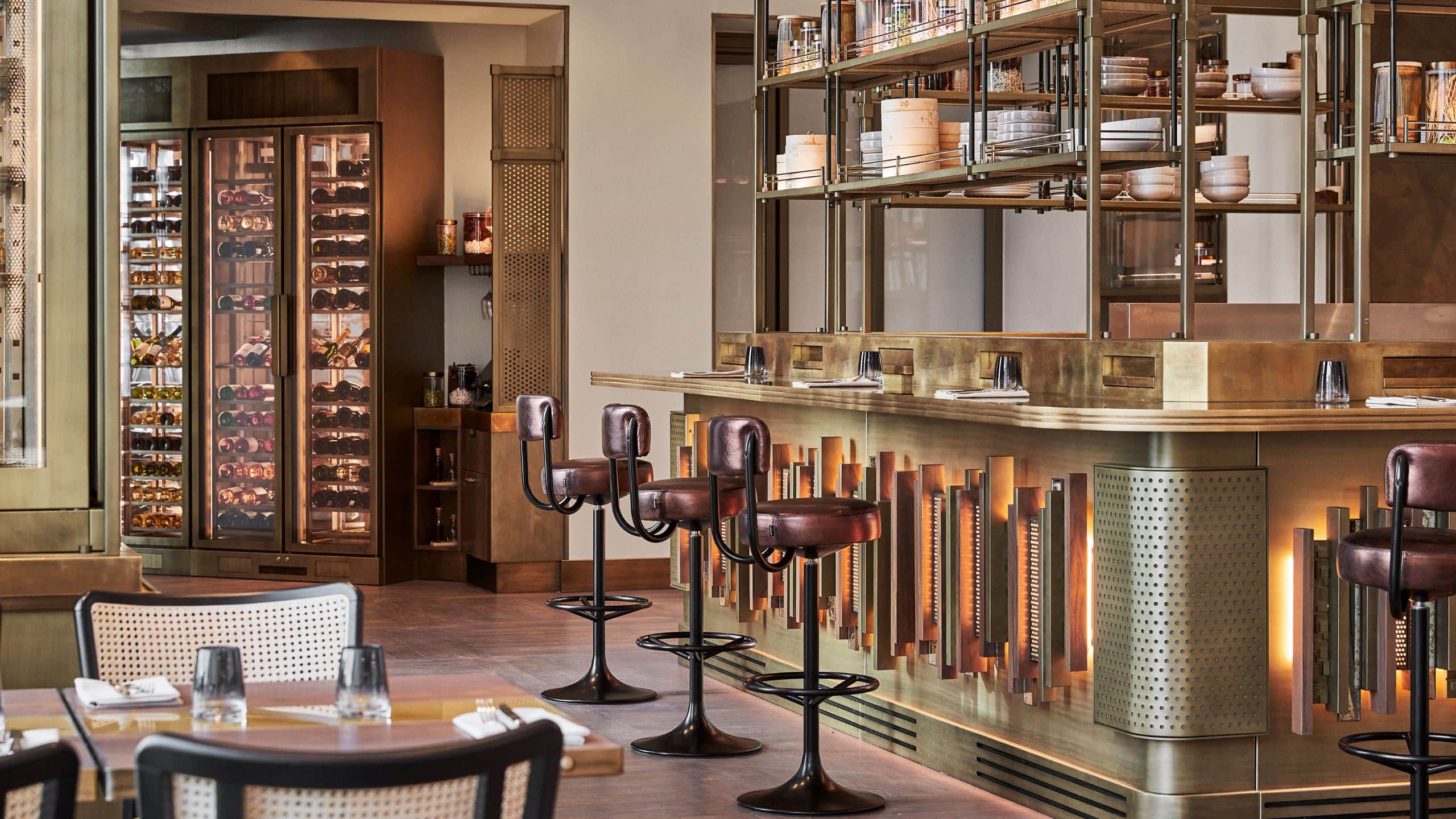 Andaz Prague Zem Bar Counter Open Kitchen