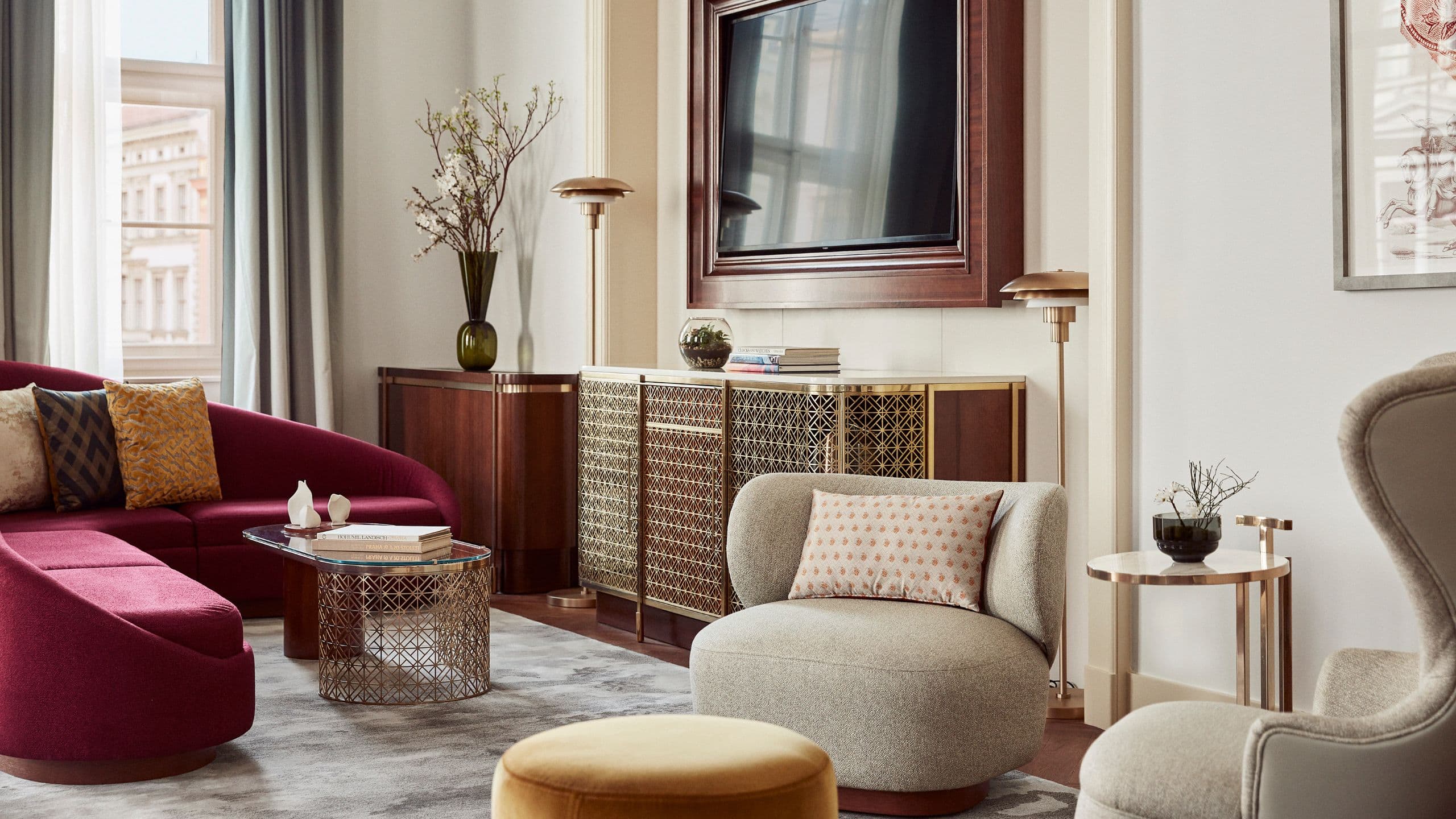 Andaz Prague Wintergarden Adina Suite Living Room
