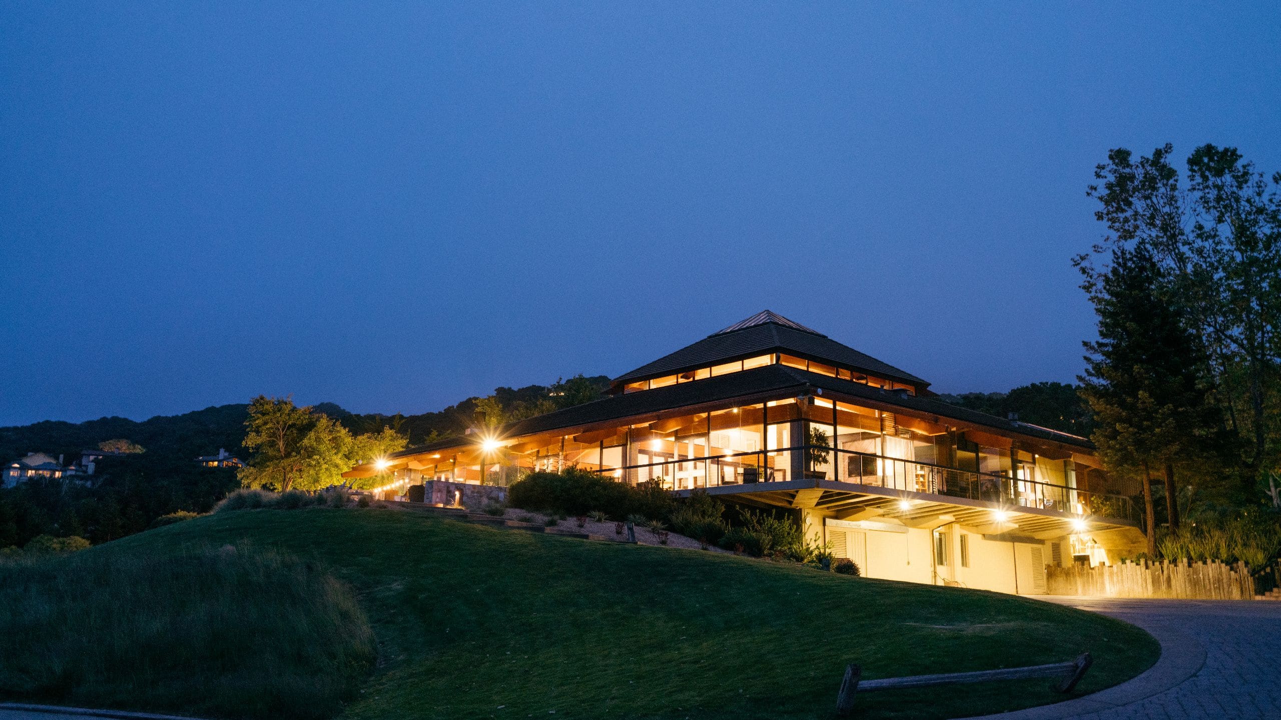 4 of 4 Carmel Valley Ranch Clubhouse Nighttime View