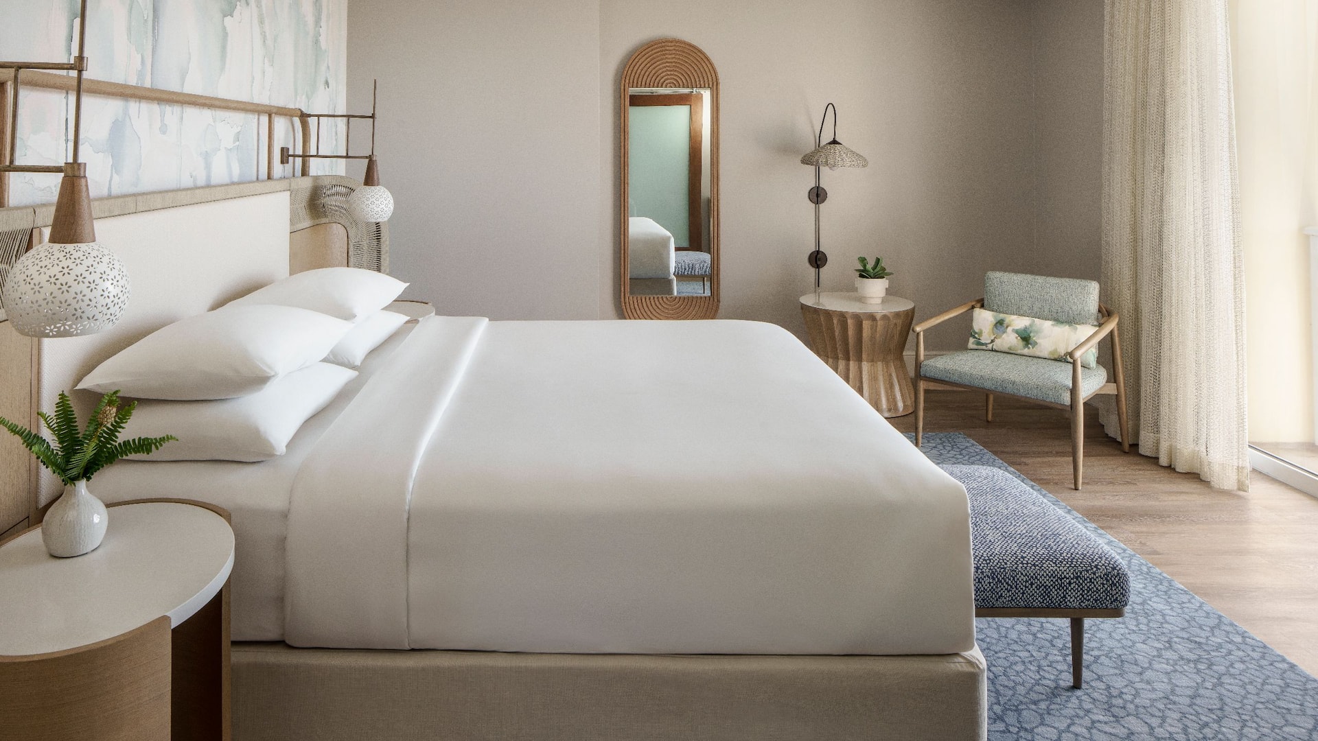 5/6 Hyatt Regency Coconut Point Resort and Spa Presidential Suite Bedroom Bed Armchair