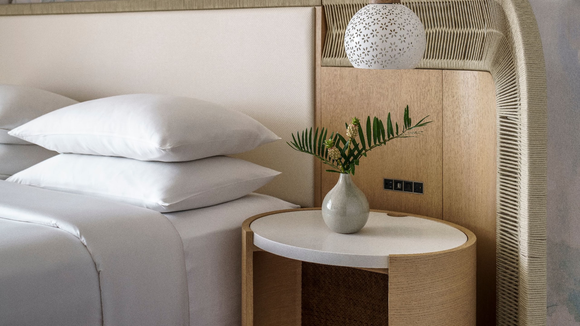 1/9 Hyatt Regency Coconut Point Resort and Spa Regency Suite Bed Pillows Nightstand