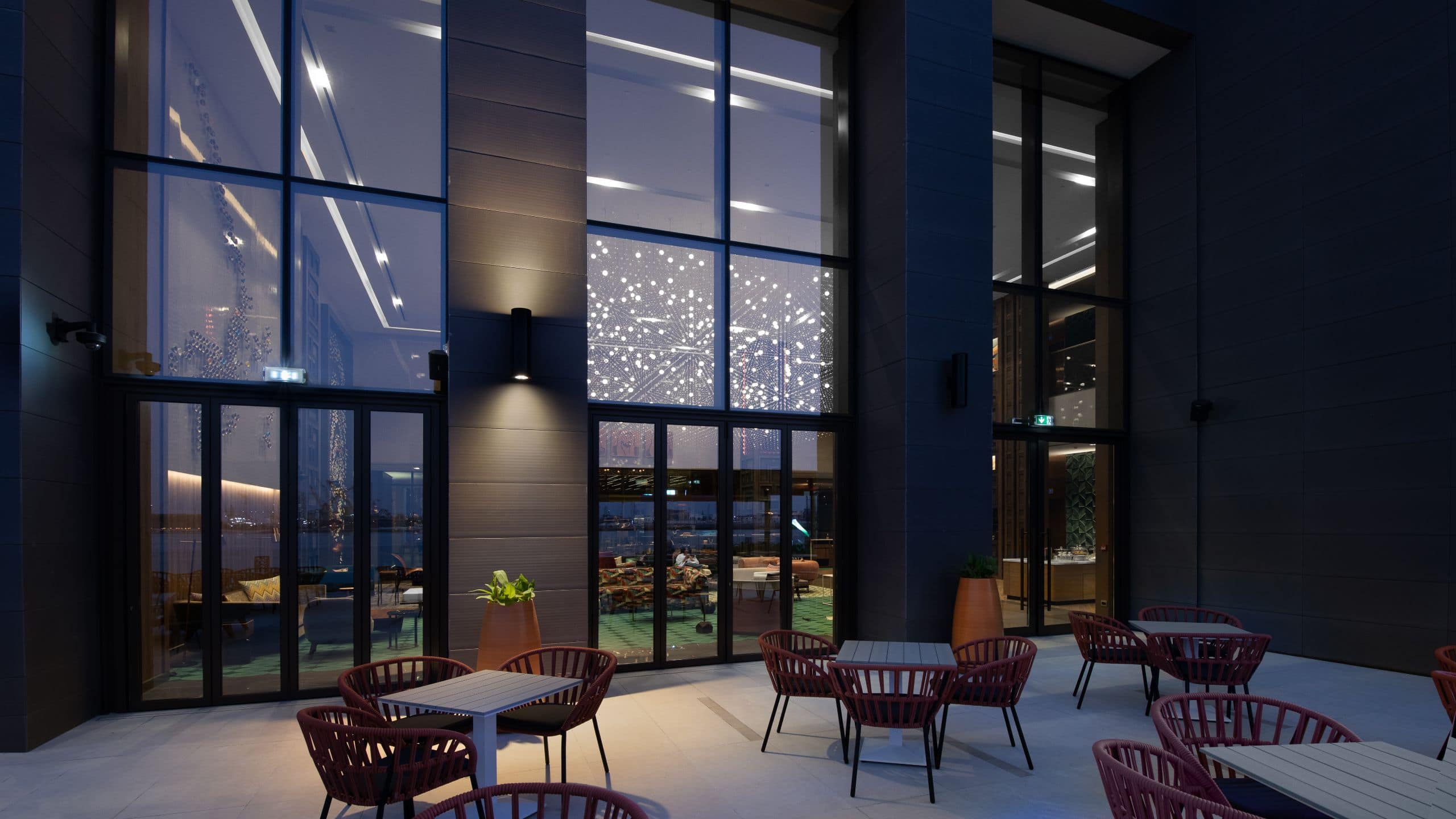 Hyatt Centric Jumeirah Dubai Lobby Patio Seating