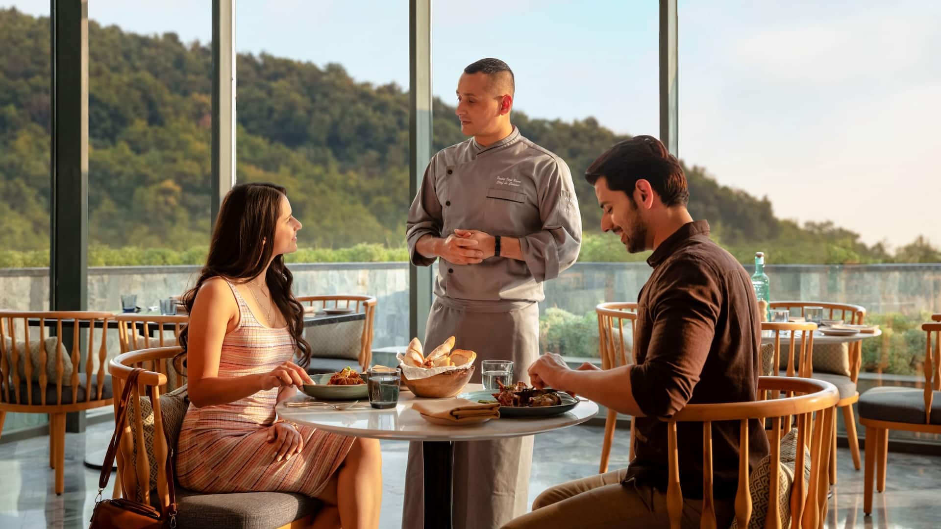 Hyatt Regency Dehradun Couple Dining At Range