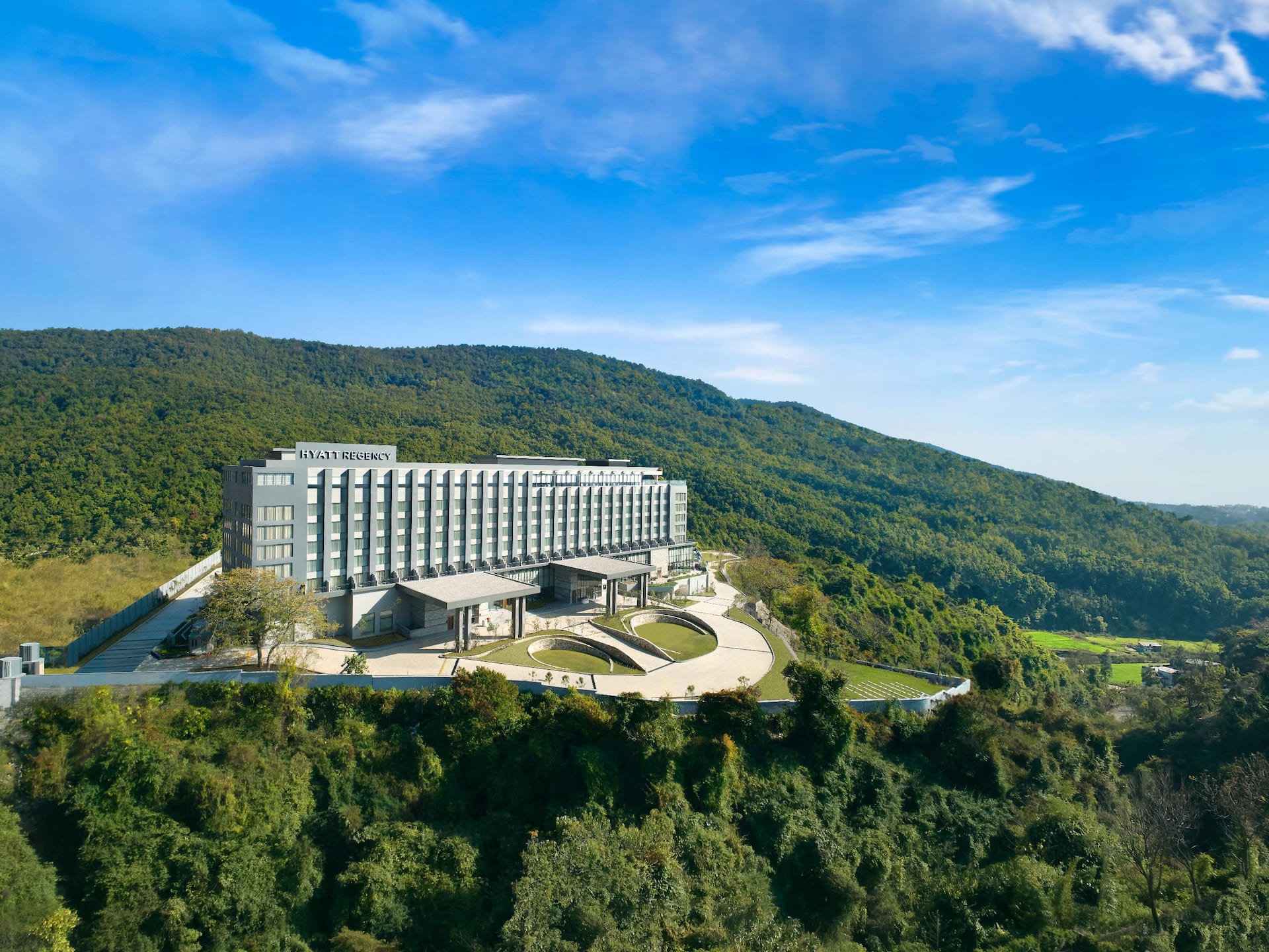 Hyatt Regency Dehradun Aerial Facade
