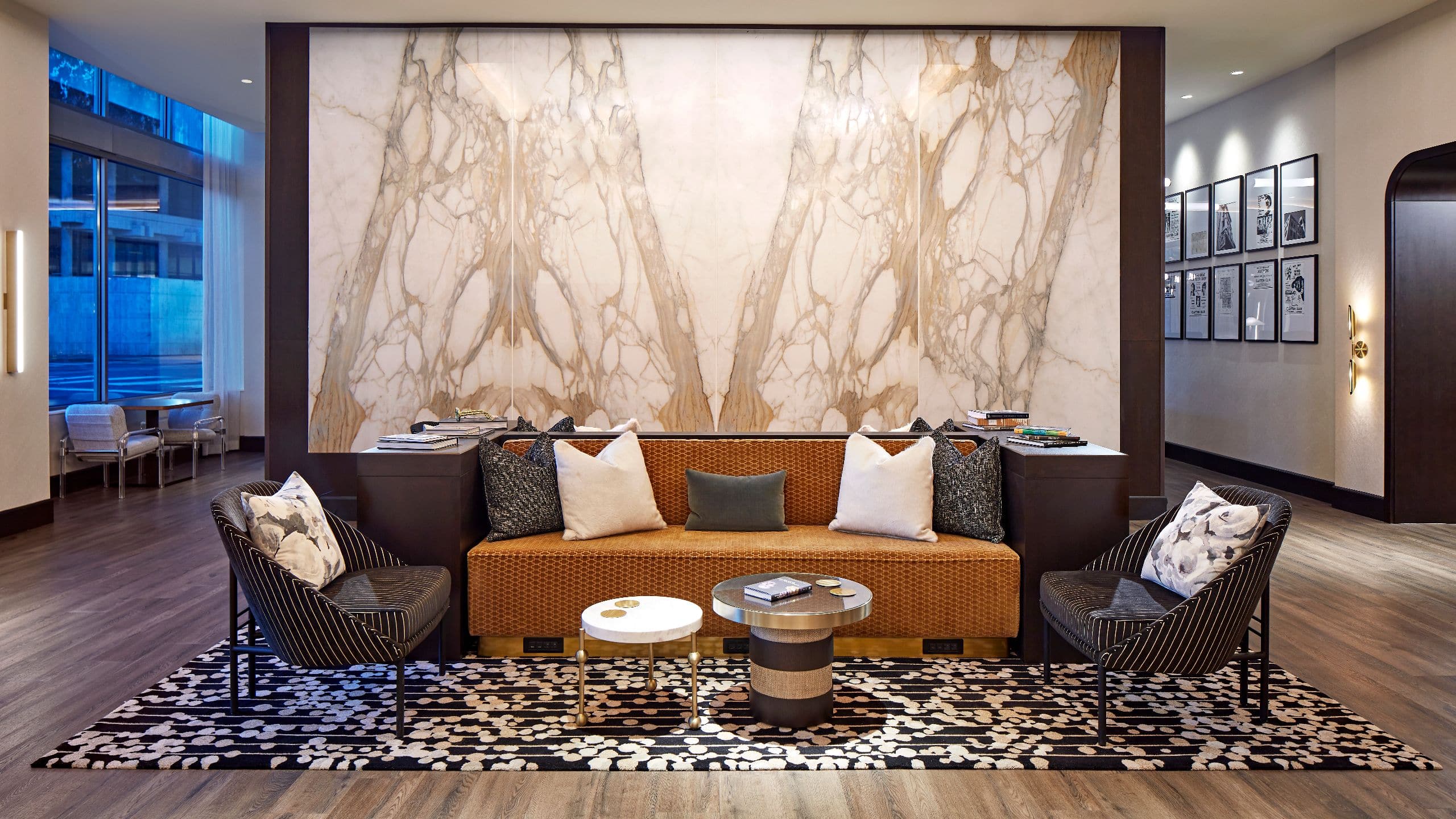 Hyatt Centric Downtown Sacramento Lobby Seating Area Couch