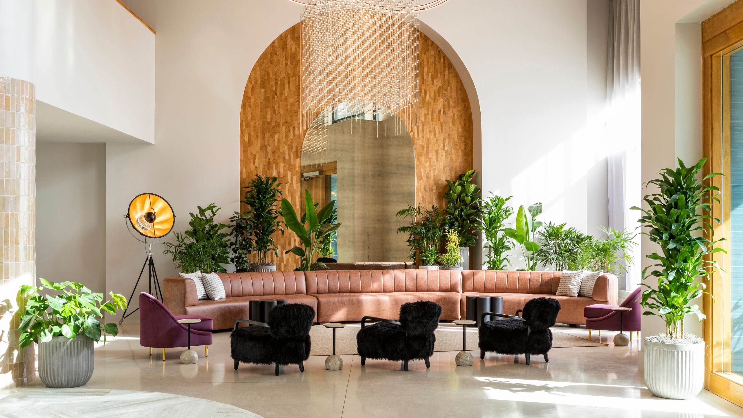 Kissel Uptown Oakland Lobby Seating Layout Daytime View
