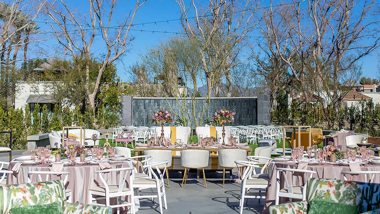 Desert Garden Wedding Reception