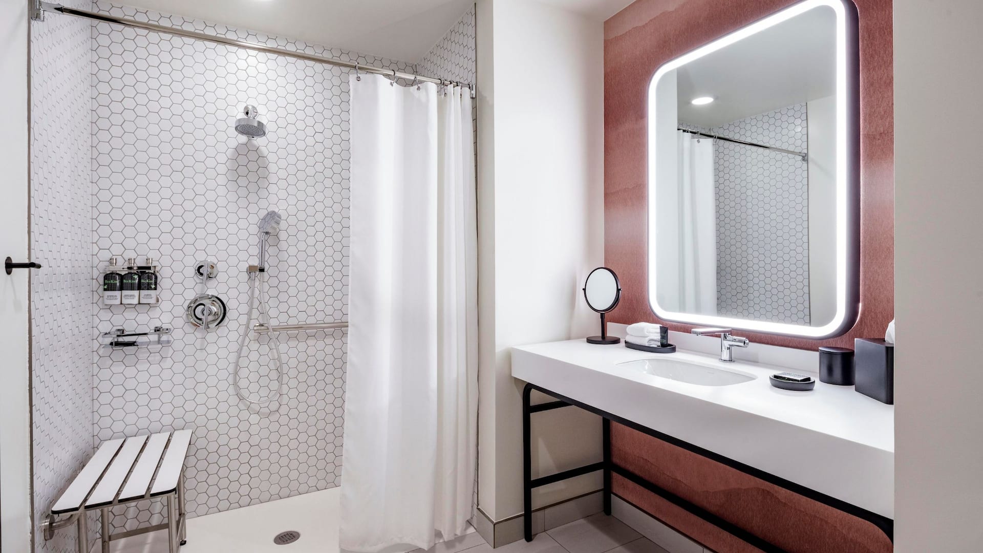 2 of 3 Hyatt Centric Buckhead Atlanta Ada Roll In Shower