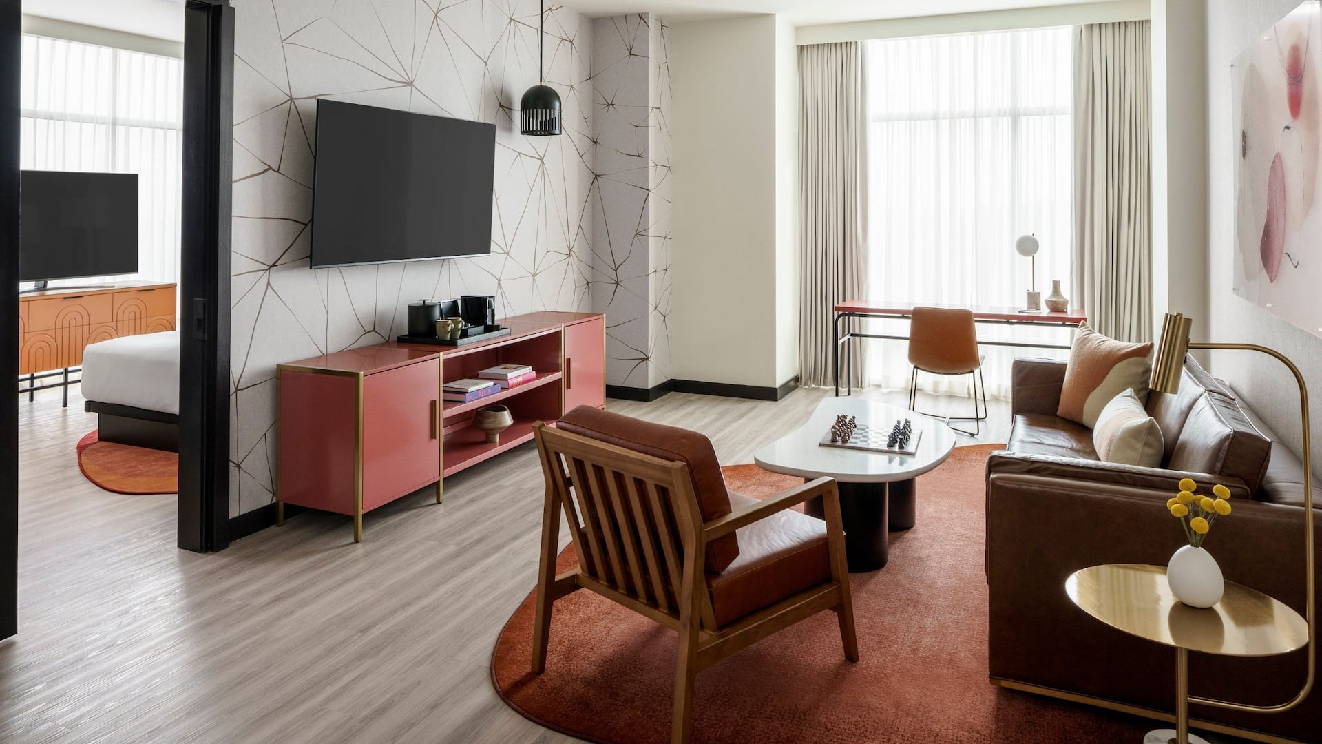 4 of 8 Hyatt Centric Buckhead Atlanta Buckhead Suite Living Room