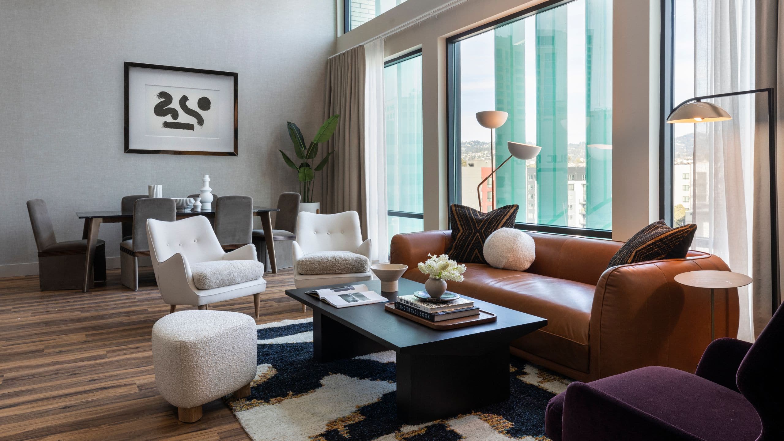 Kissel Uptown Oakland Presidential Suite Living Room Layout