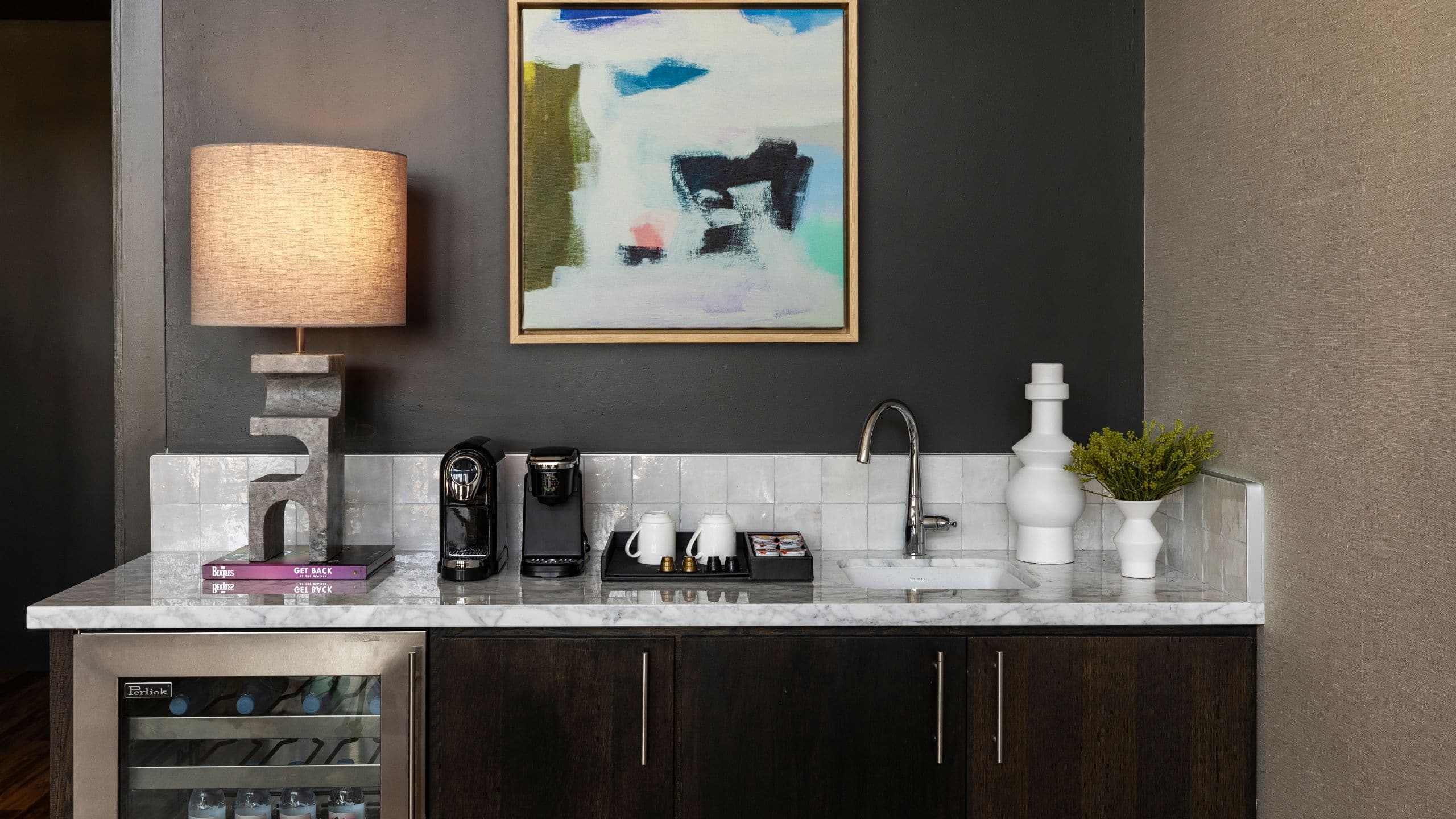 Kissel Uptown Oakland Presidential Suite Wet Bar
