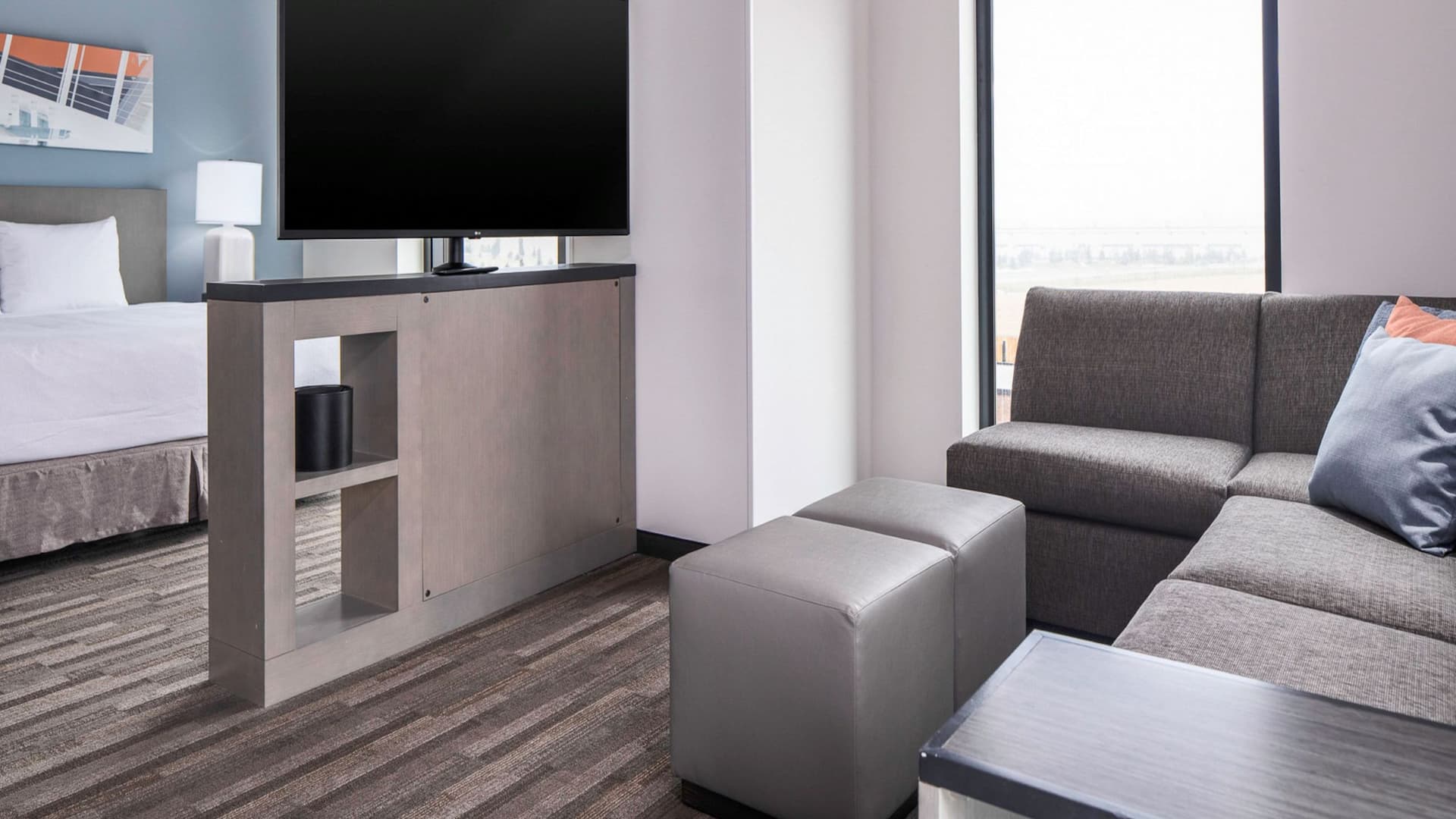 Hyatt House Allentown / Lehigh Valley King Studio Couch Television
