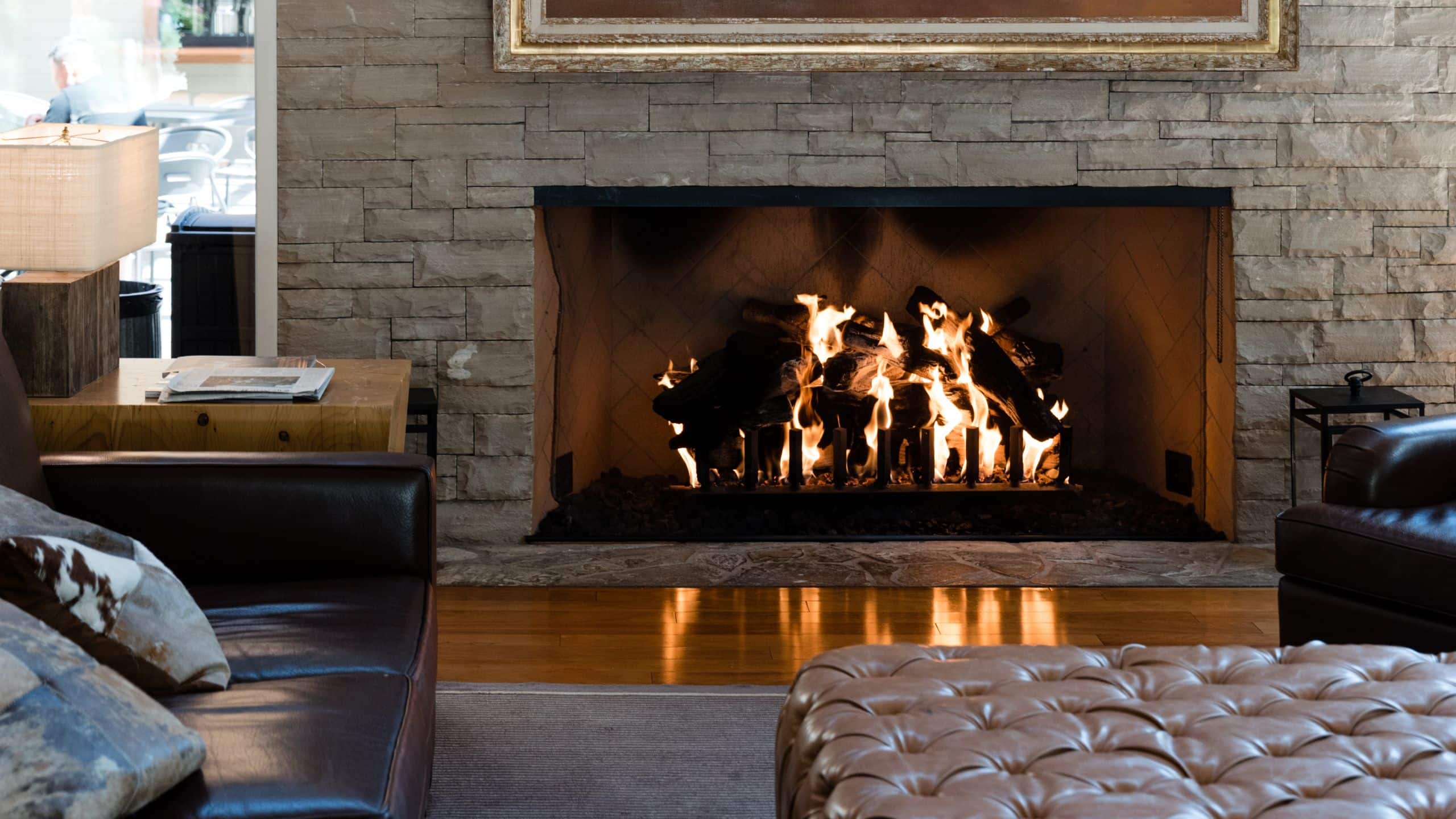 Carmel Valley Ranch Lobby Fireplace Seating