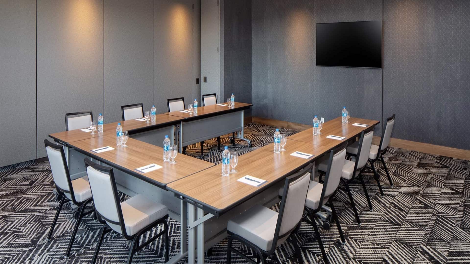 Hyatt Place Harrisonburg Event Space U Shape Table Setup
