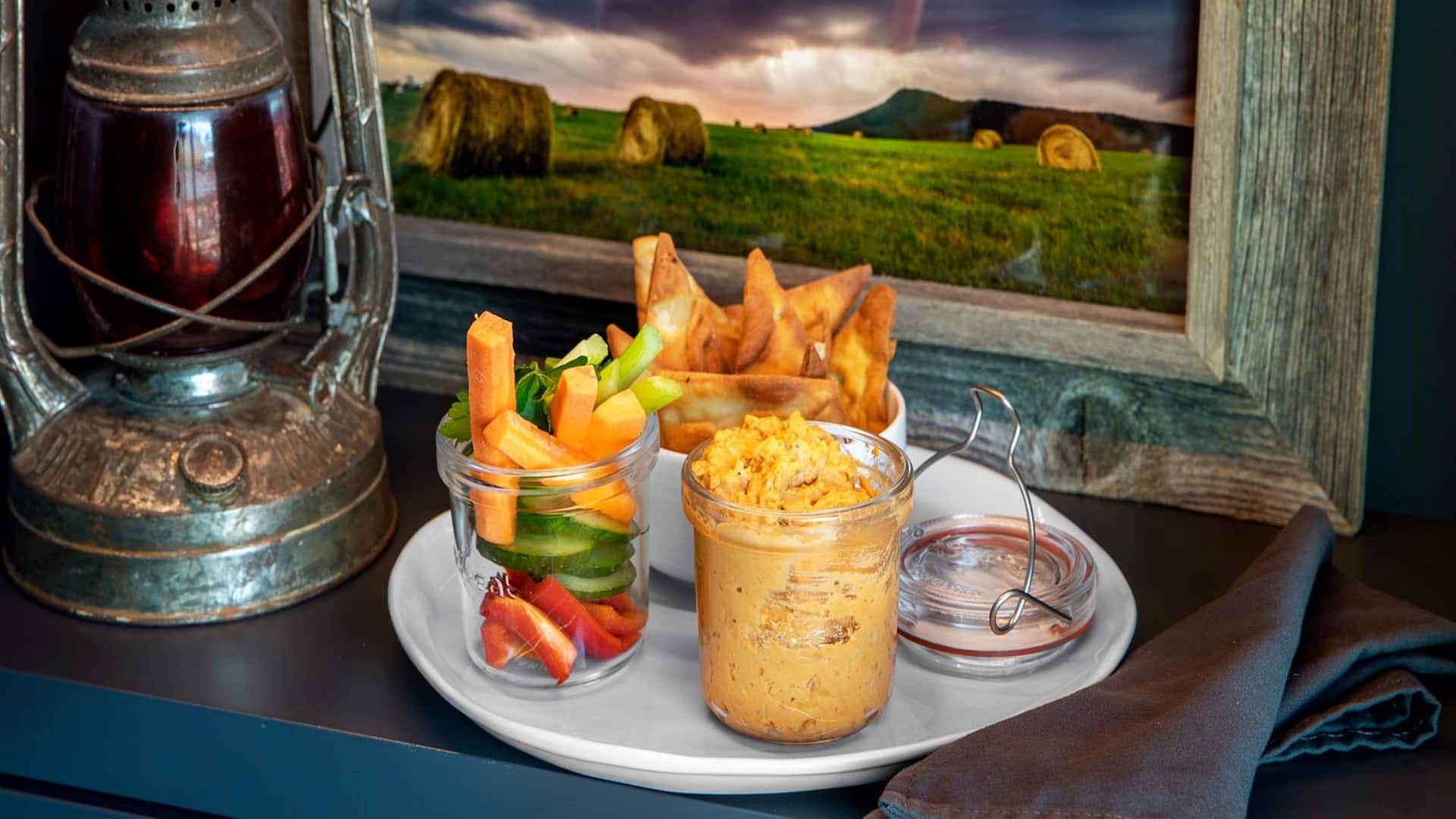 Hyatt Place Harrisonburg Ridge Room Pimento Cheese Vegetables