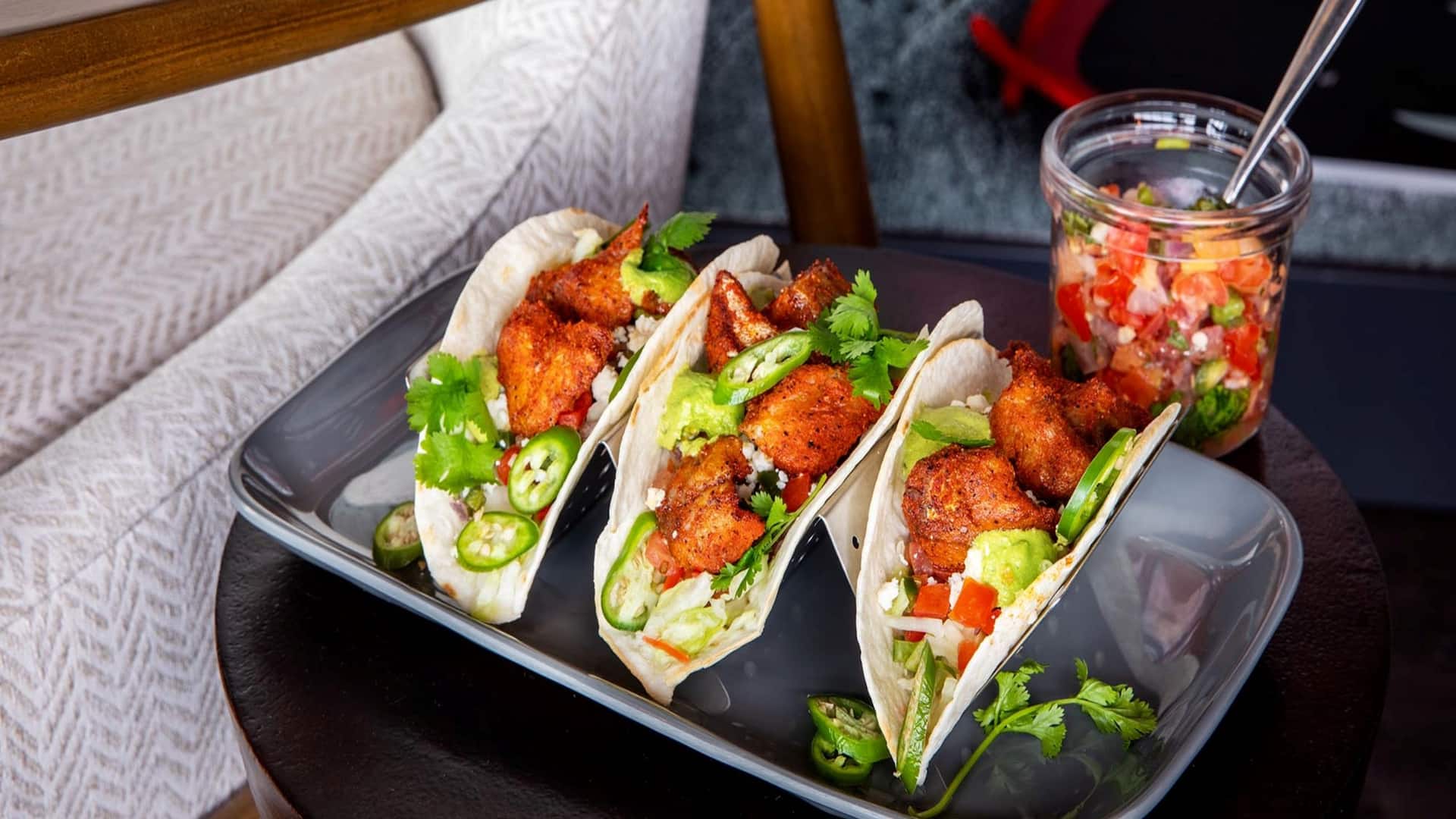 Hyatt Place Harrisonburg Ridge Room Tacos Jalapeno Salsa