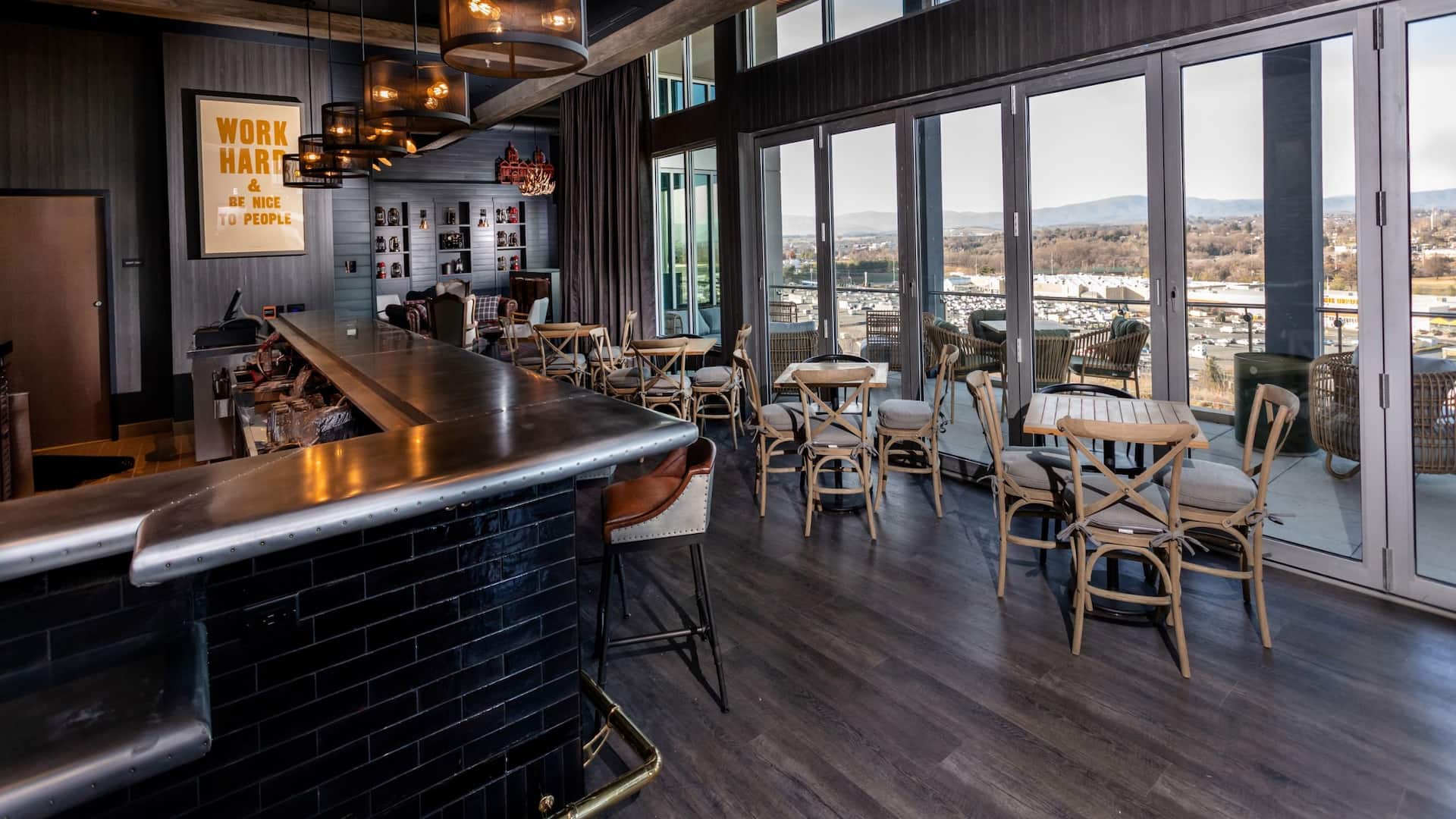 Hyatt Place Harrisonburg Ridge Room Tables Daytime
