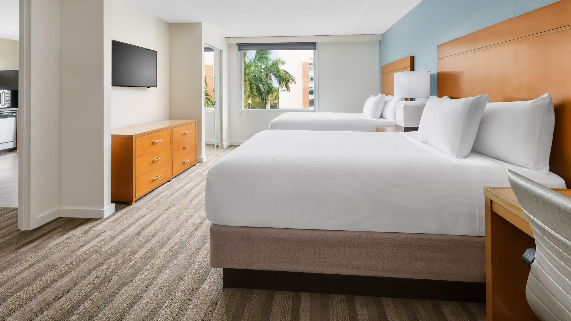 Hyatt House Fort Lauderdale Airport - South & Cruise Port Two Bedroom Trio Two Beds Bedroom