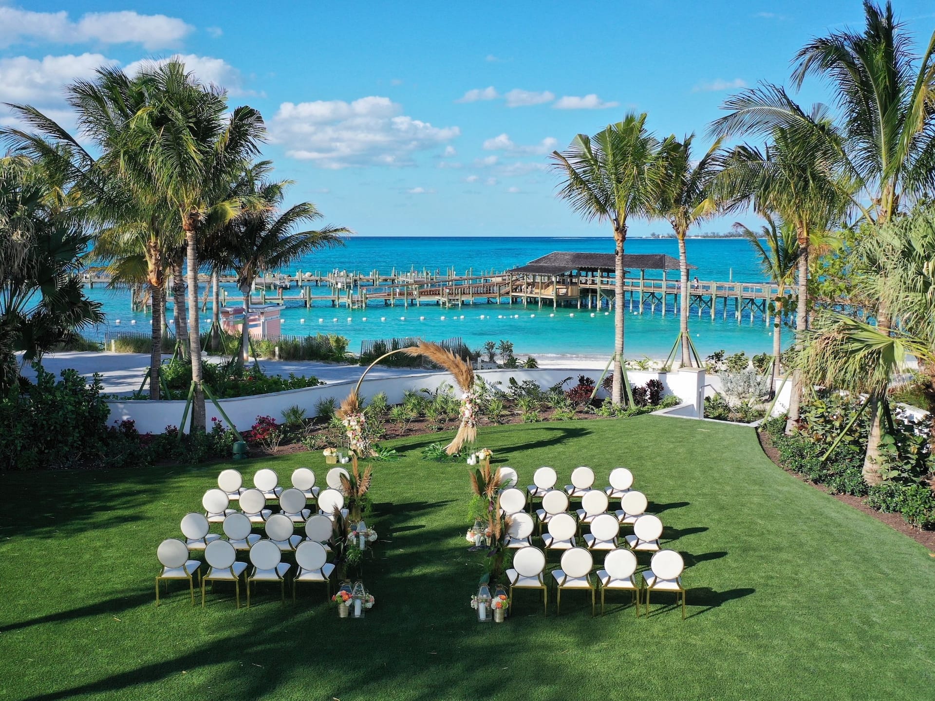 Grand Hyatt Baha Mar Baha Bay Lawn Wedding Ceremony