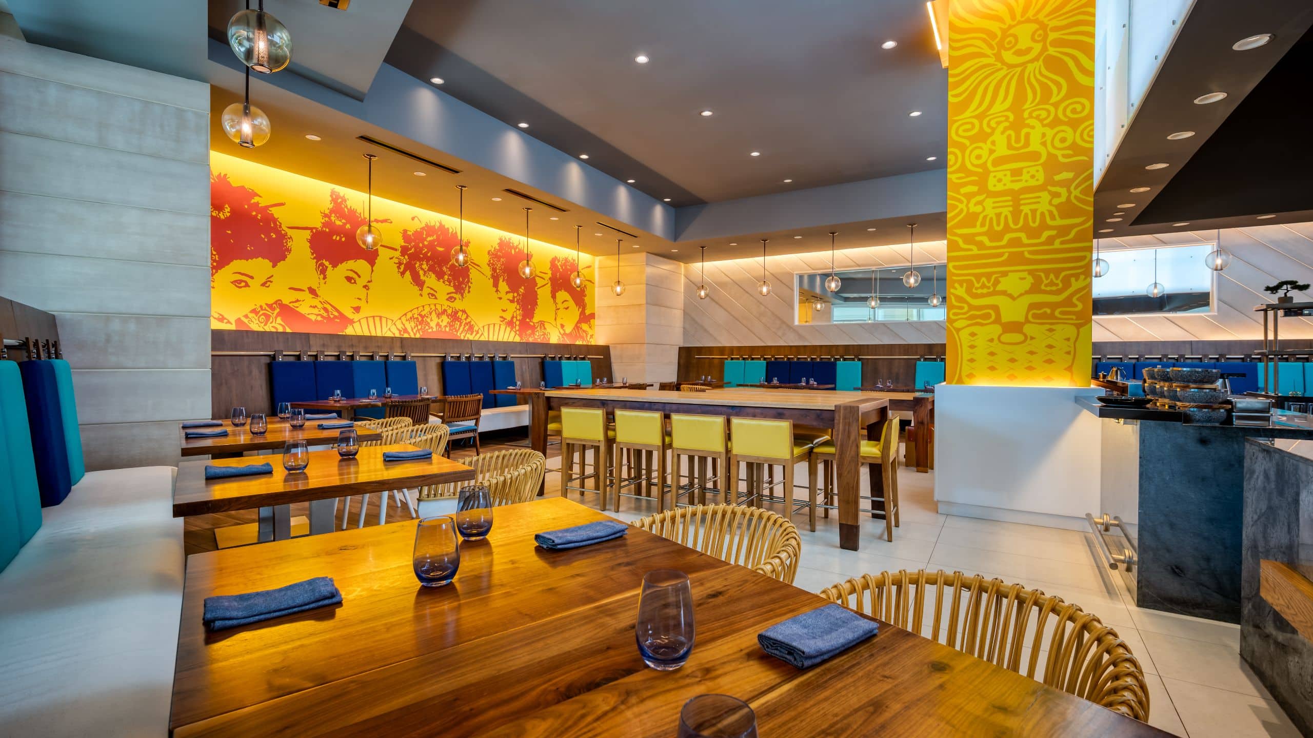 Grand Hyatt Baha Mar Restaurant Cinko Geisha Wall