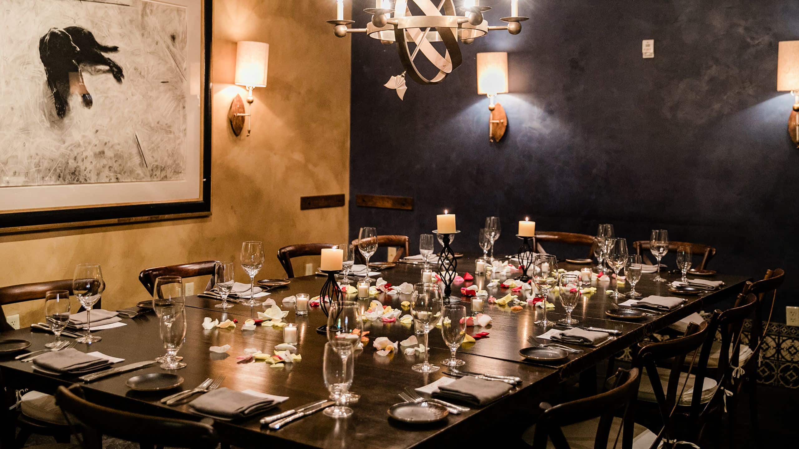 Royal Palms Resort and Spa Private Dining Delos Petals