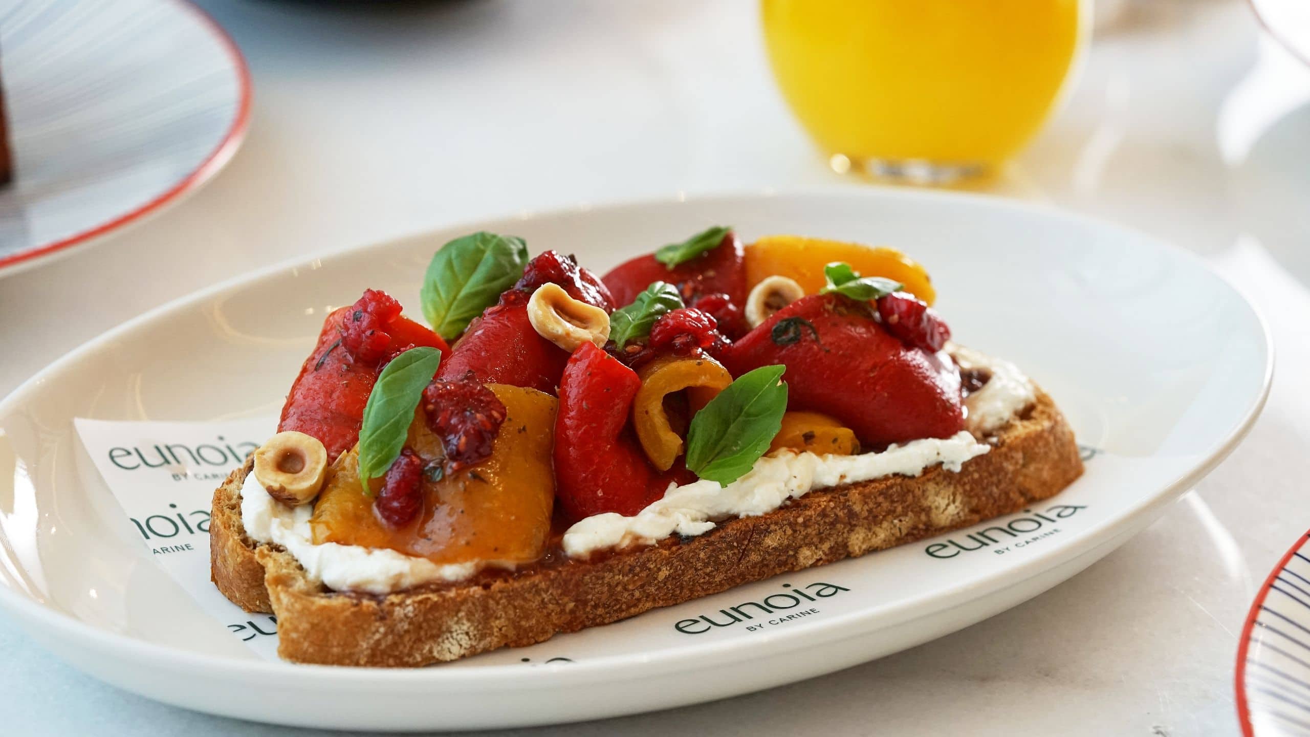 Hyatt Centric Jumeirah Dubai Eunoia Roasted Pepper Tartine