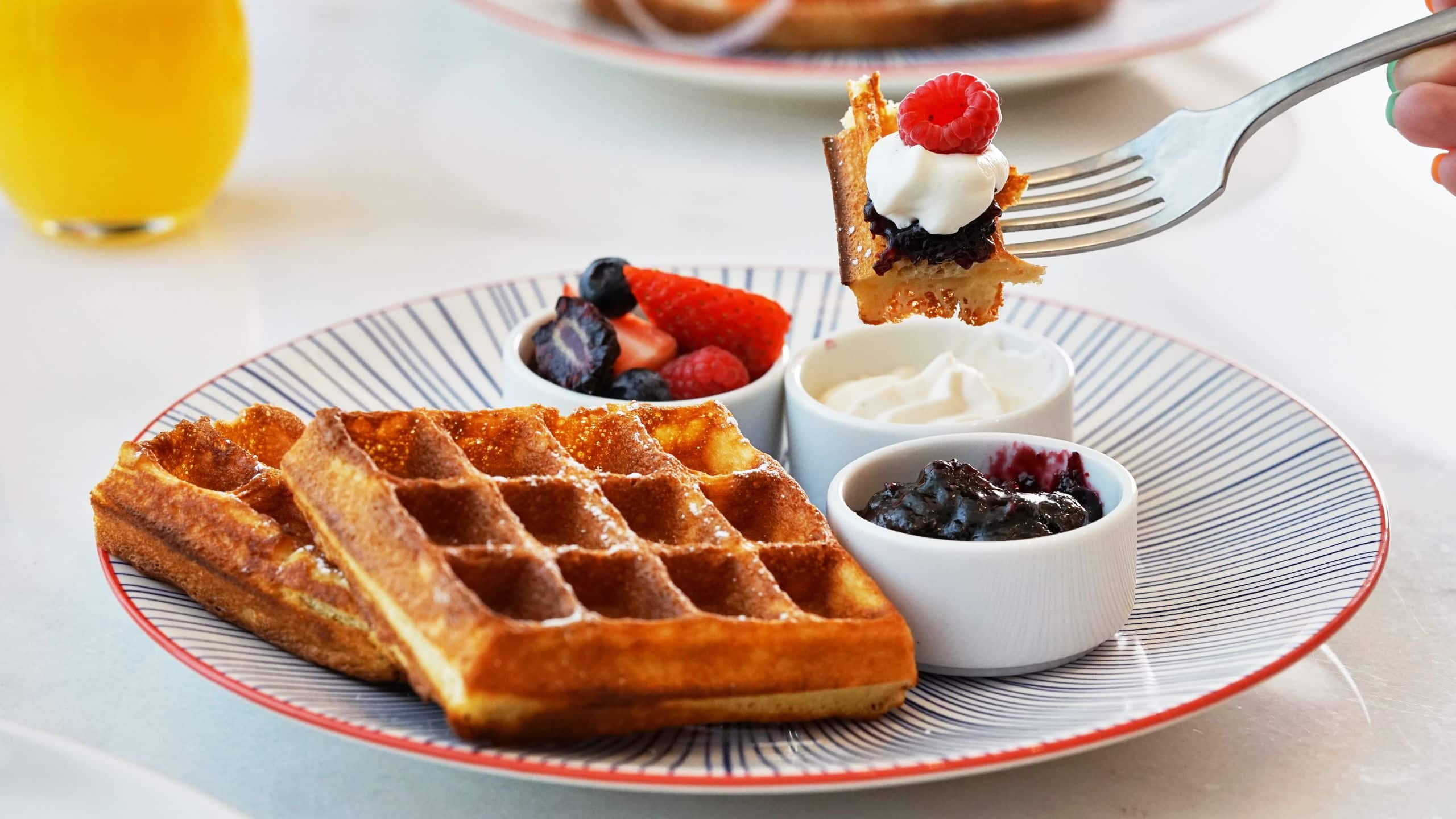 Hyatt Centric Jumeirah Dubai Eunoia Waffles With Berries