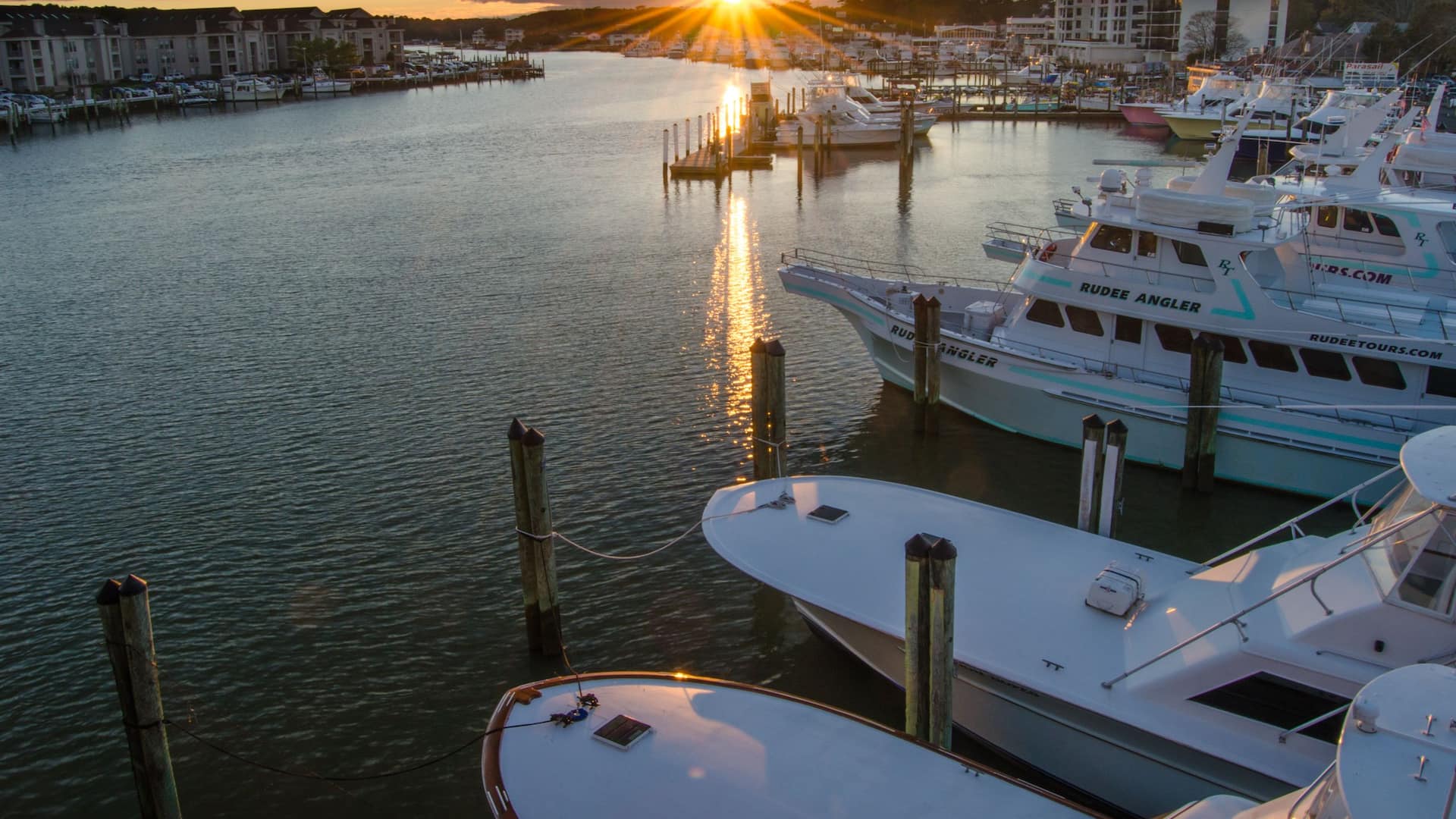 Hyatt Place Virginia Beach / Oceanfront  Rudee Inlet Marina Sunset