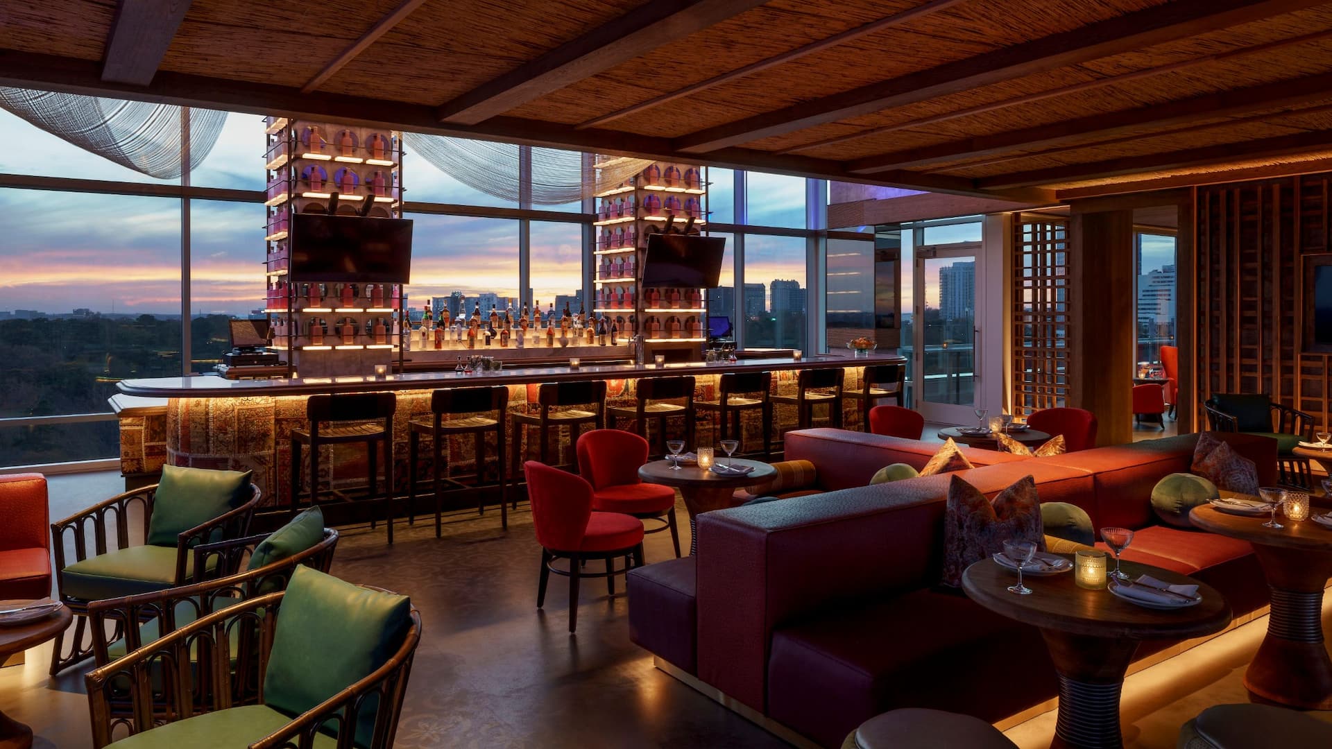 5 of 5 Hyatt Centric Buckhead Atlanta Spaceman Bar Dusk Side View