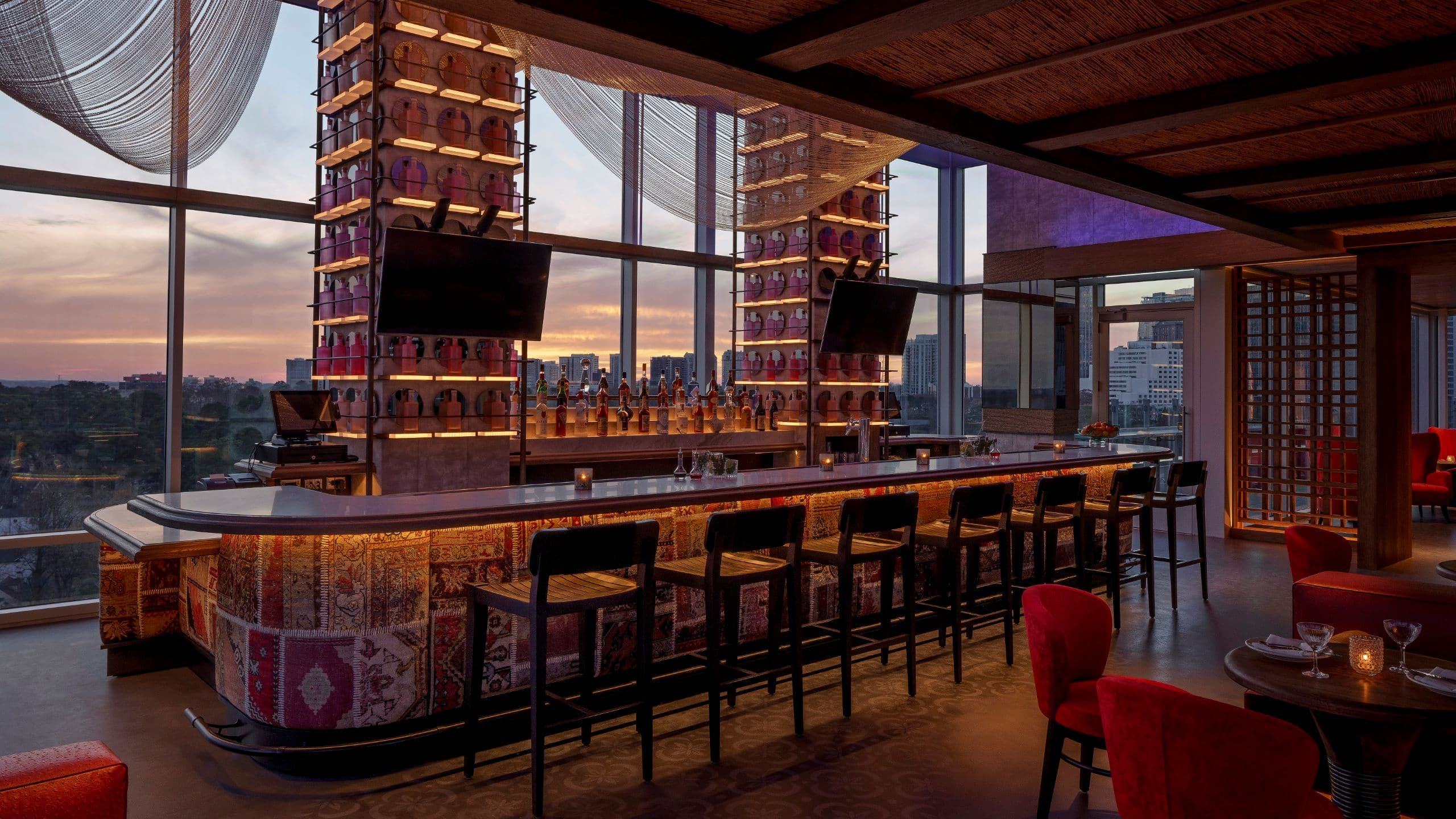 Hyatt Centric Buckhead Atlanta Spaceman Bar Dusk