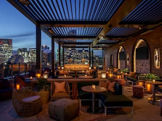 Hyatt Centric Buckhead Atlanta Spaceman Terrace Night