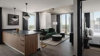 Thompson Austin Guestrooms Residences Living Room