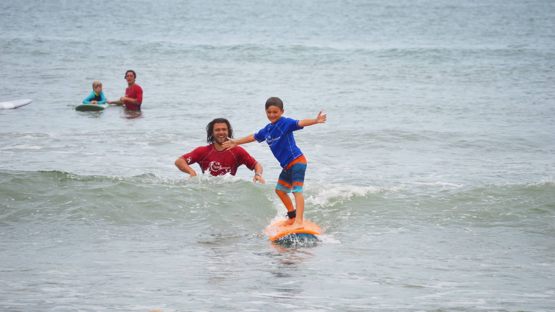 Hyatt Place Virginia Beach / Oceanfront  Surf Lessons Boy Arms Out