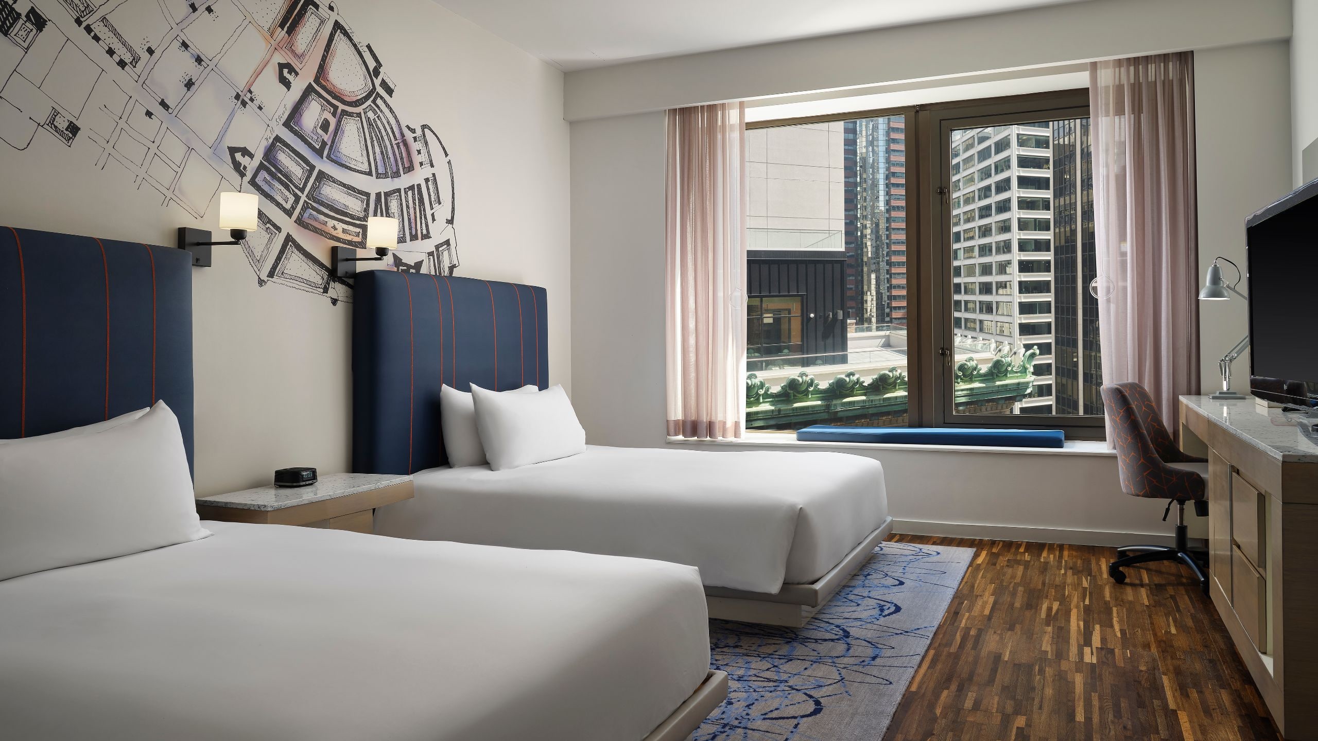 2 of 2 Hyatt Centric Wall Street New York Double Bed Room