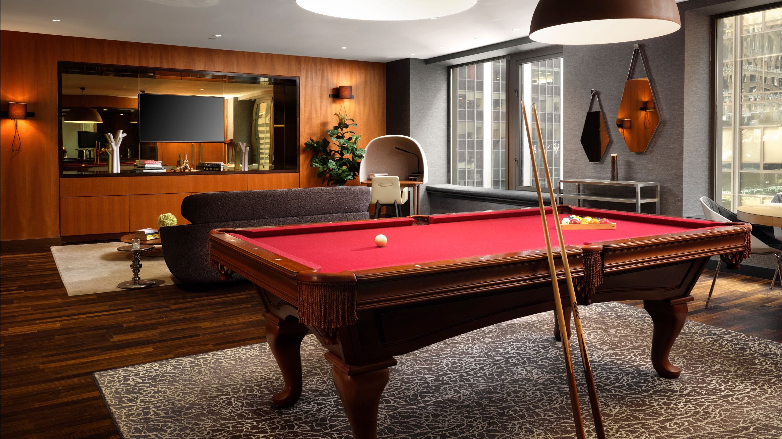 Hyatt Centric Wall Street New York Pool Table Living Room