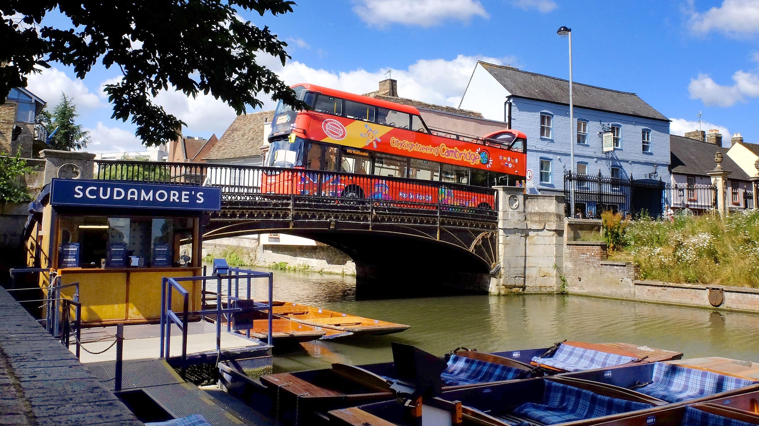 Hyatt Centric Cambridge City Sightseeing Bus Over Bridge