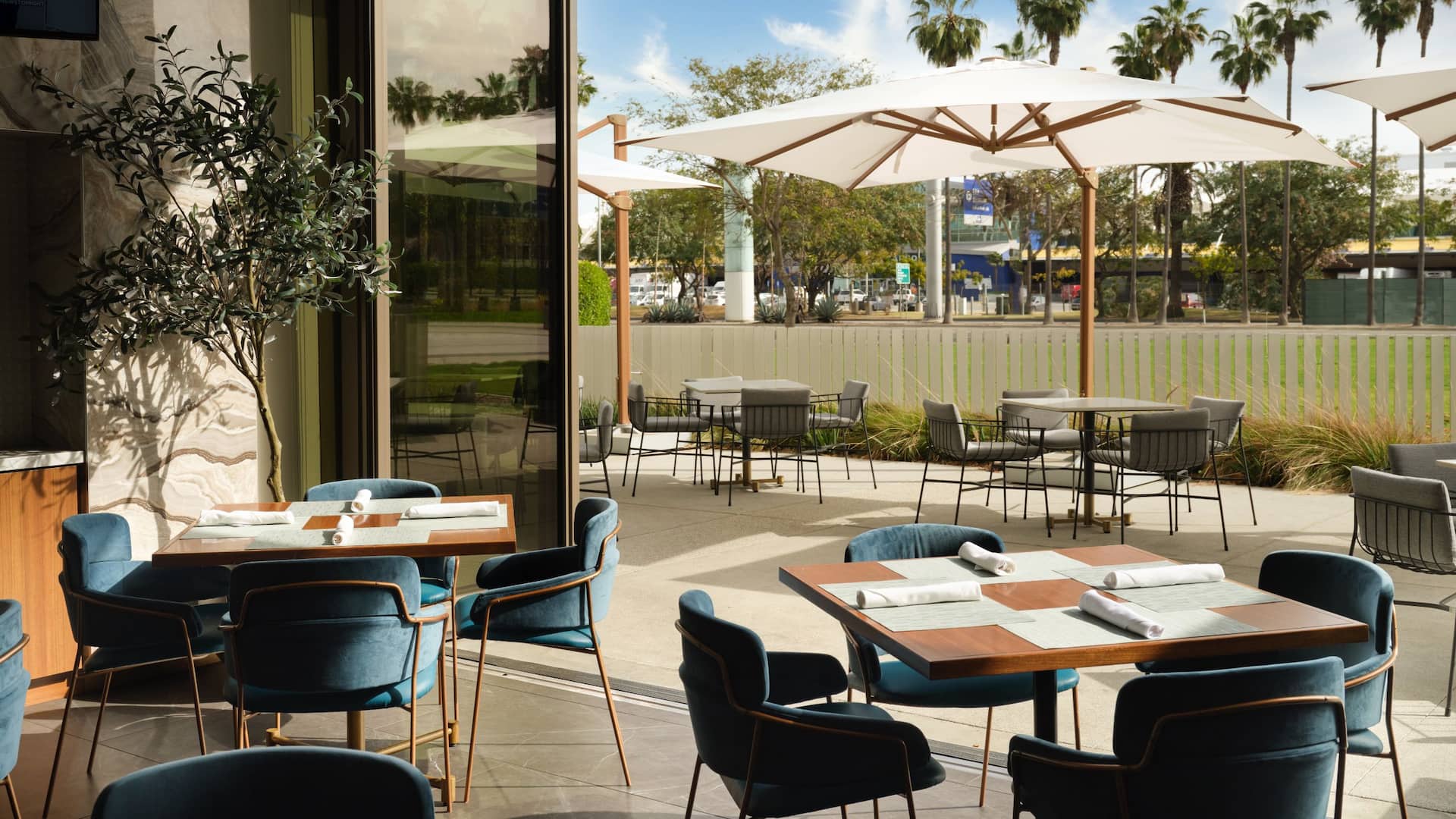 2 of 3 Hyatt House LAX / Century Blvd Restaurant Patio Seating