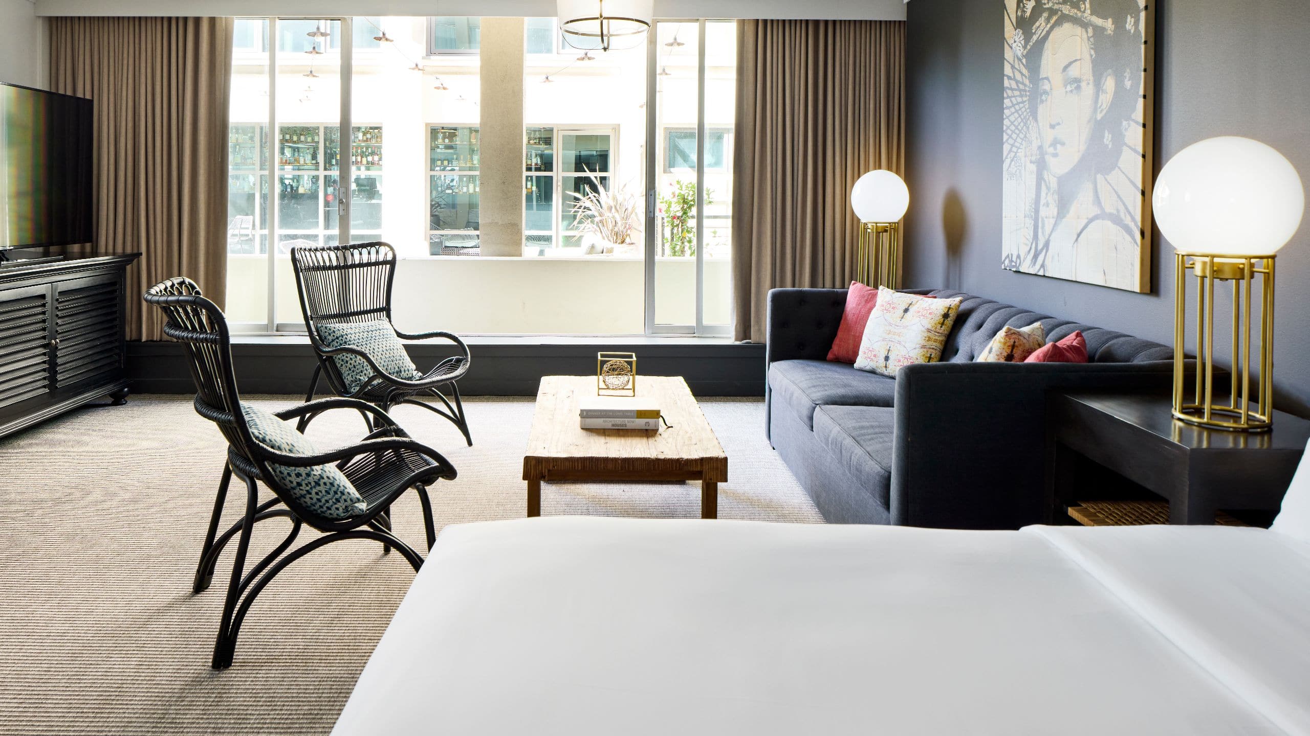 第 3，共 5 Hotel Kabuki Two Double Loft Seating