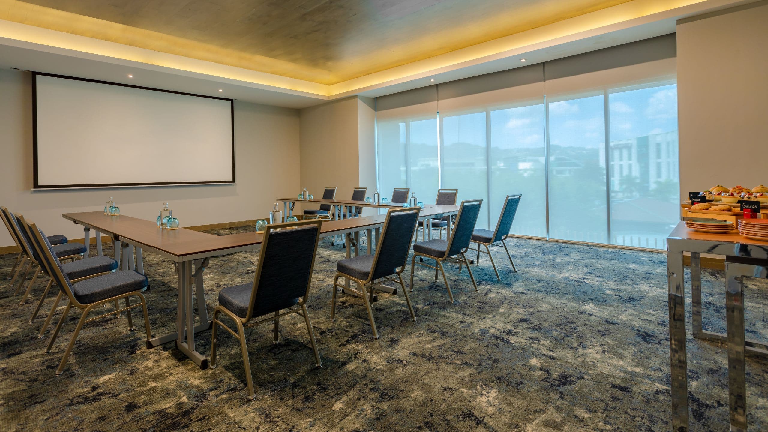 Hyatt Centric San Salvador Meeting Room U Shaped Table Setup