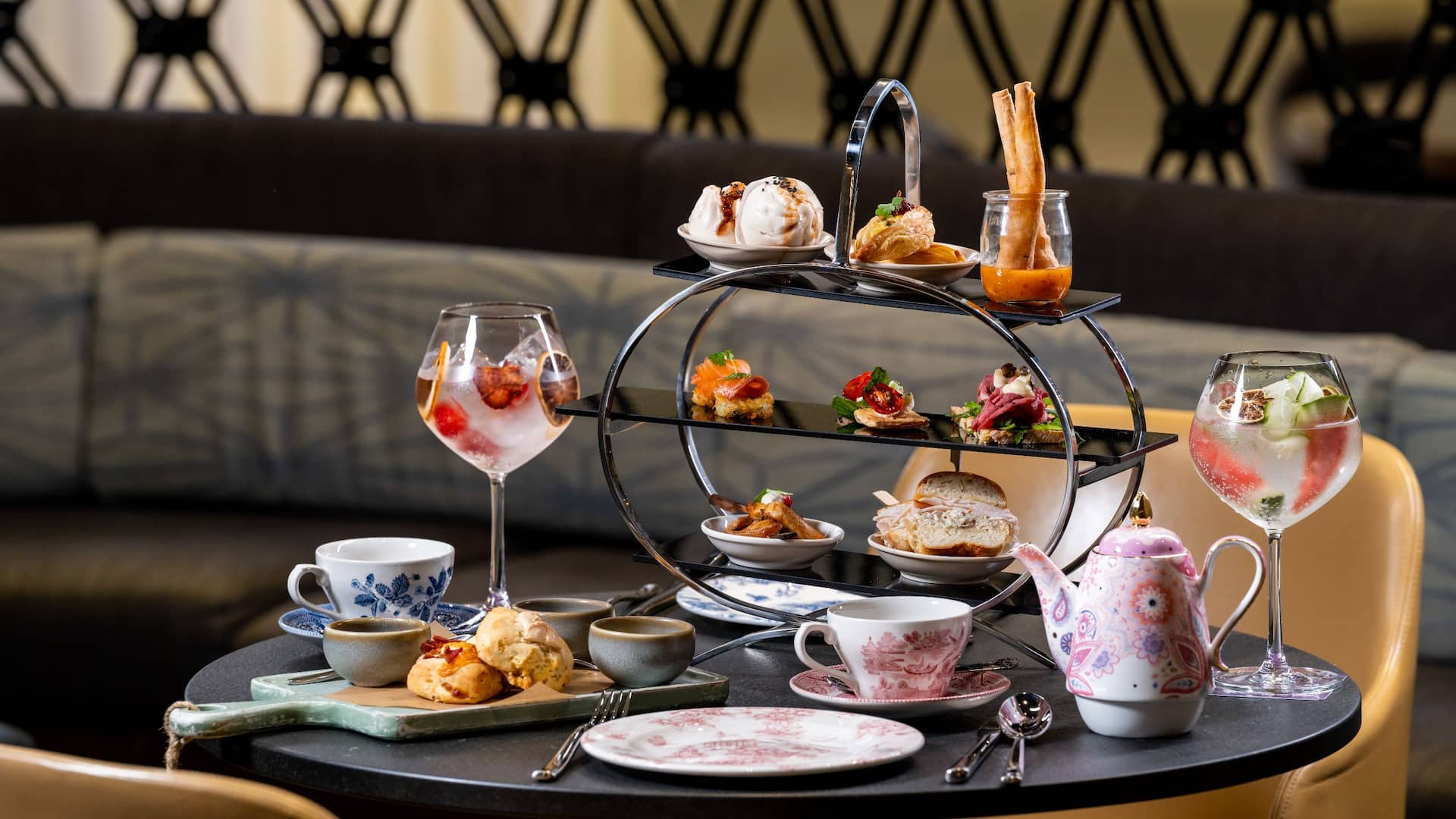 Hyatt Regency Sydney Lobby Lounge Gin High Tea Food