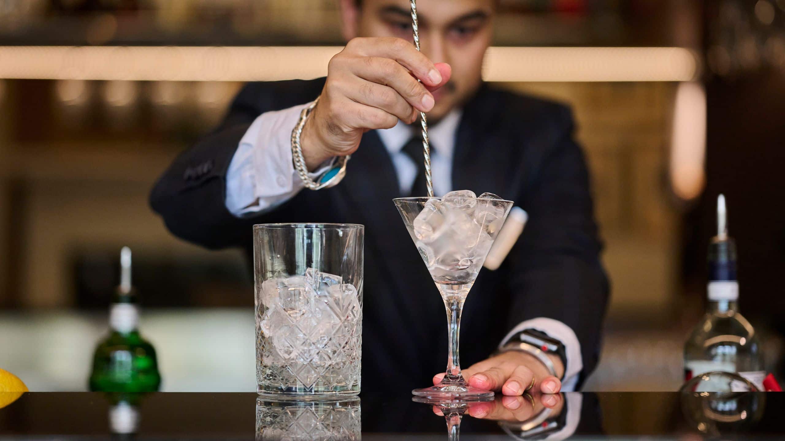 Hyatt Hotel Canberra - A Park Hyatt Hotel Bartender Making Cocktail