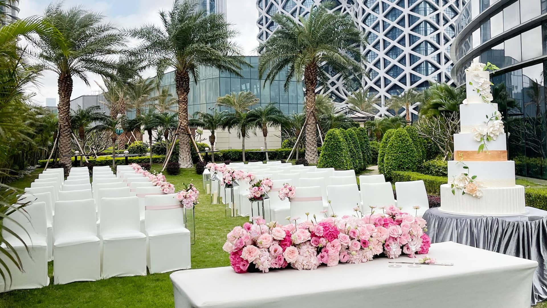 第 3，共 3 Grand Hyatt Macau Wedding Green Lawn Cake