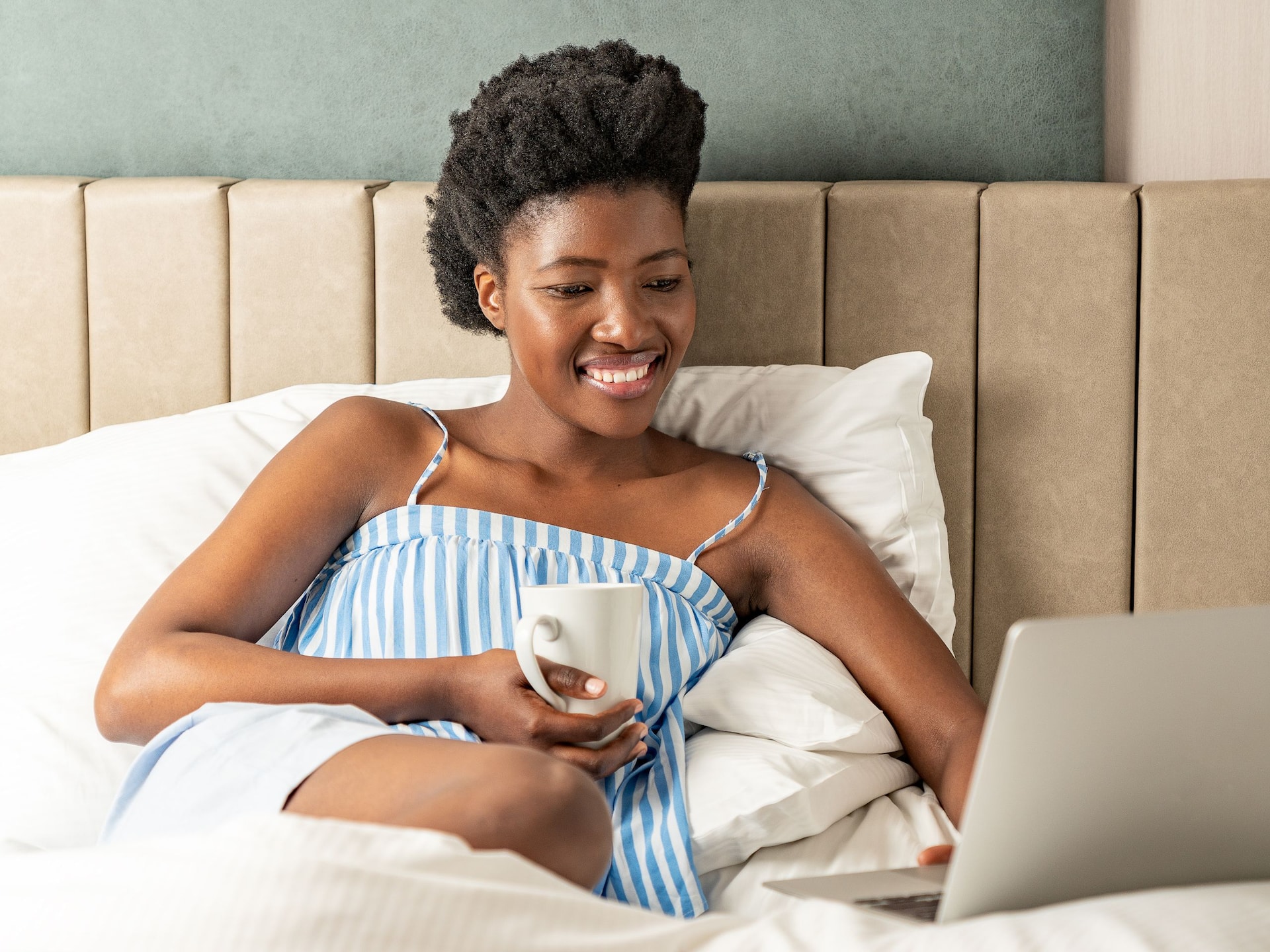Global Woman Breakfast In Bed