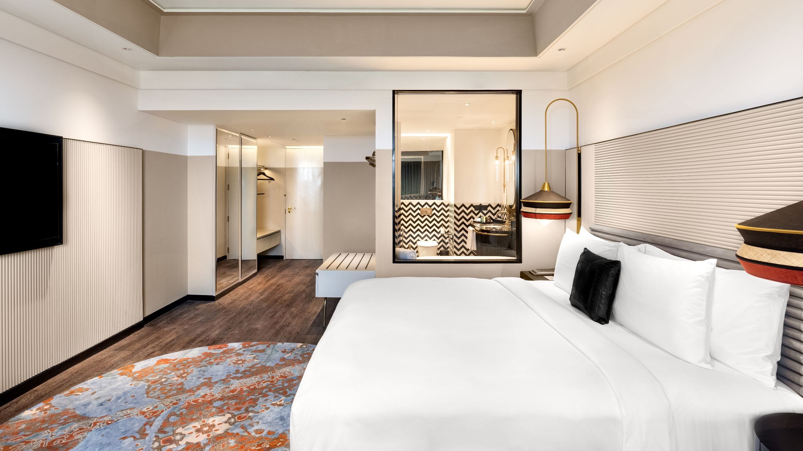 Hyatt Centric Sector 17 Chandigarh King Room Bed Bathroom