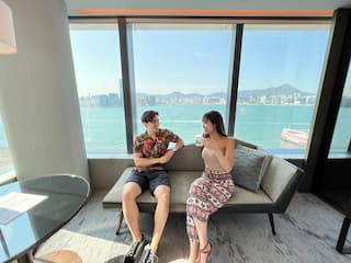 Hyatt Centric Victoria Harbour Hong Kong Guestroom Couple