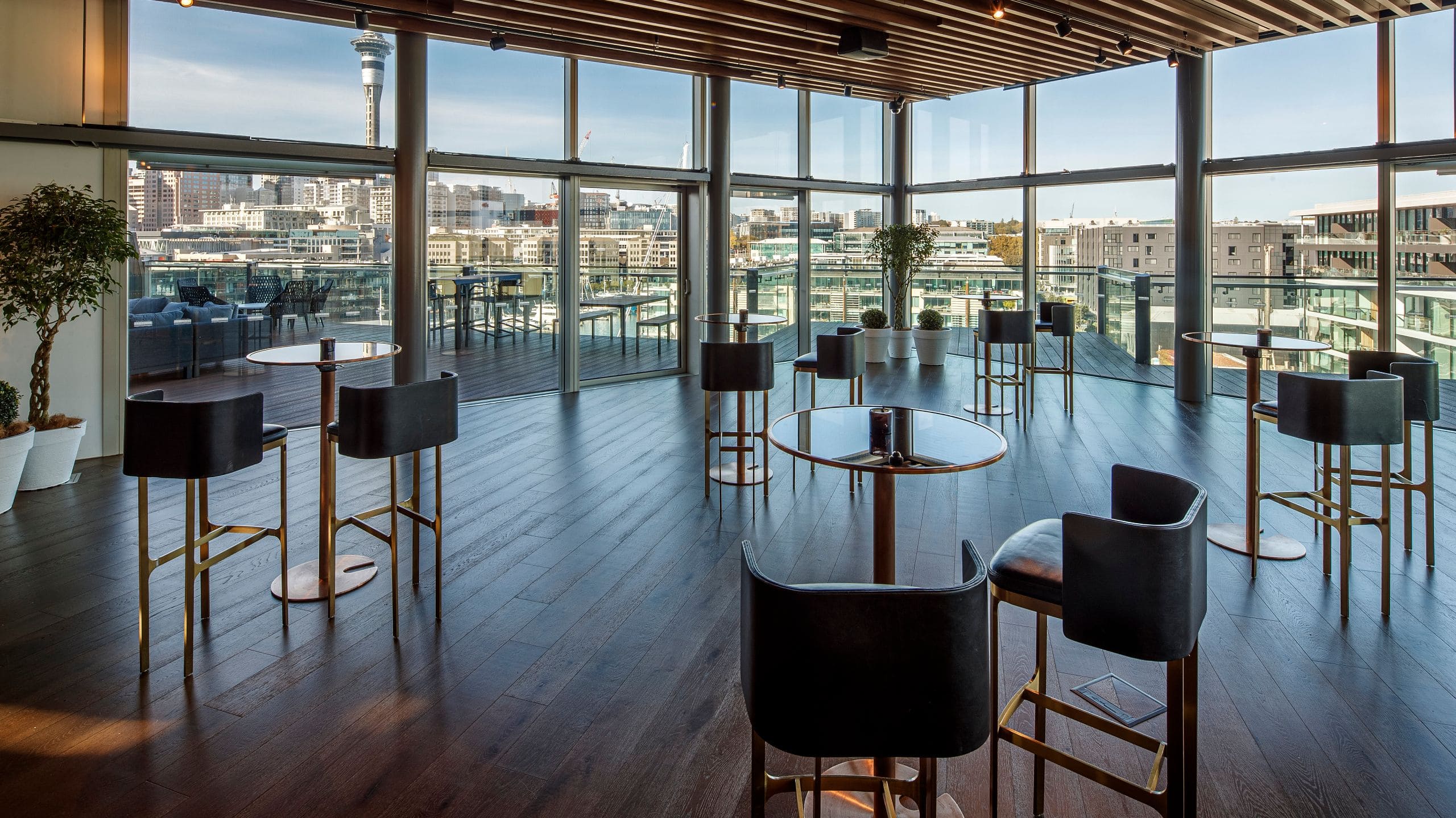 Park Hyatt Auckland Phakl Waka Rooftop City View Seating Sky Tower