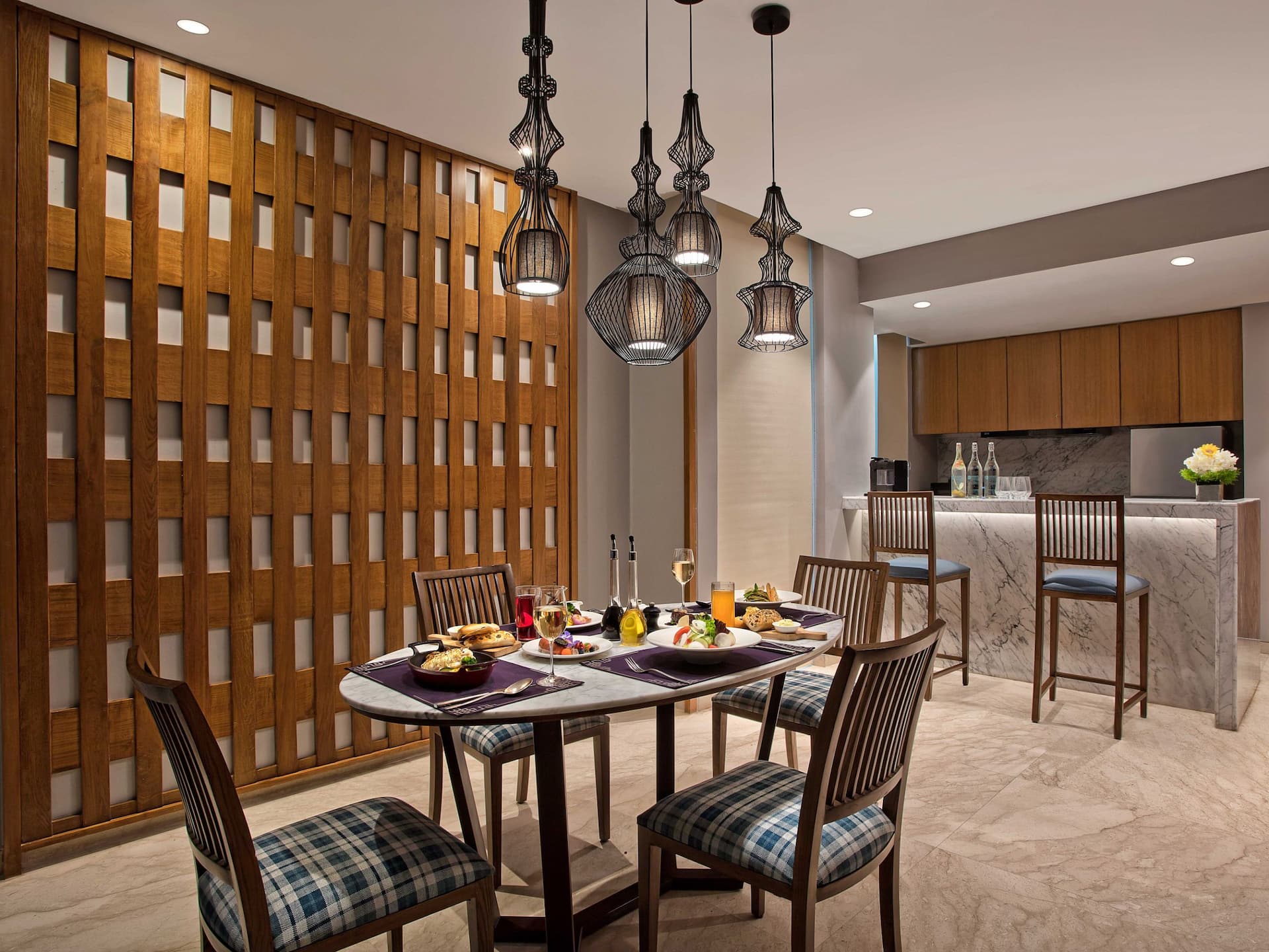 Hyatt Regency Dharamshala Resort Dining Table Spread