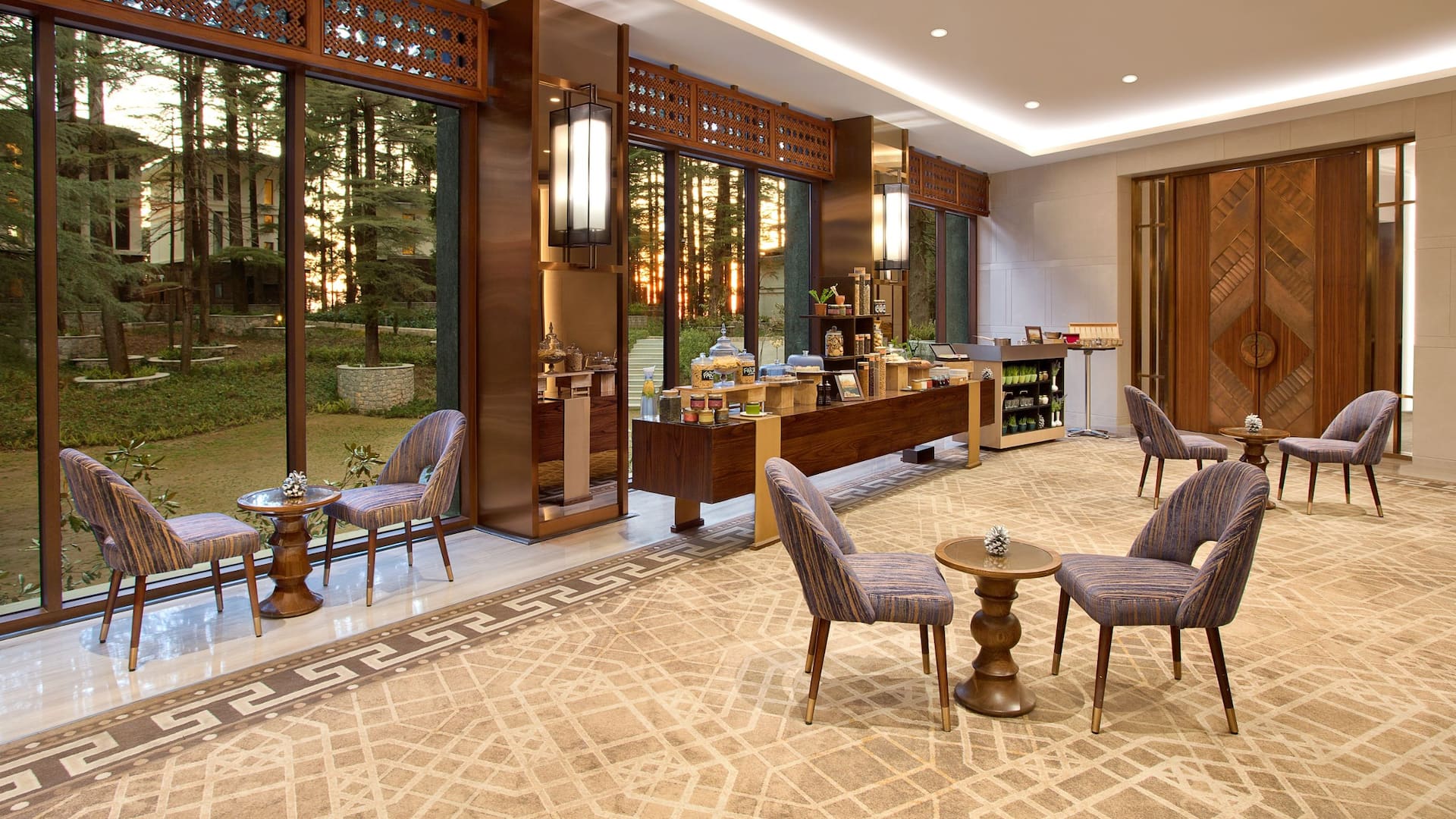 Hyatt Regency Dharamshala Resort Hi-Tea Setup