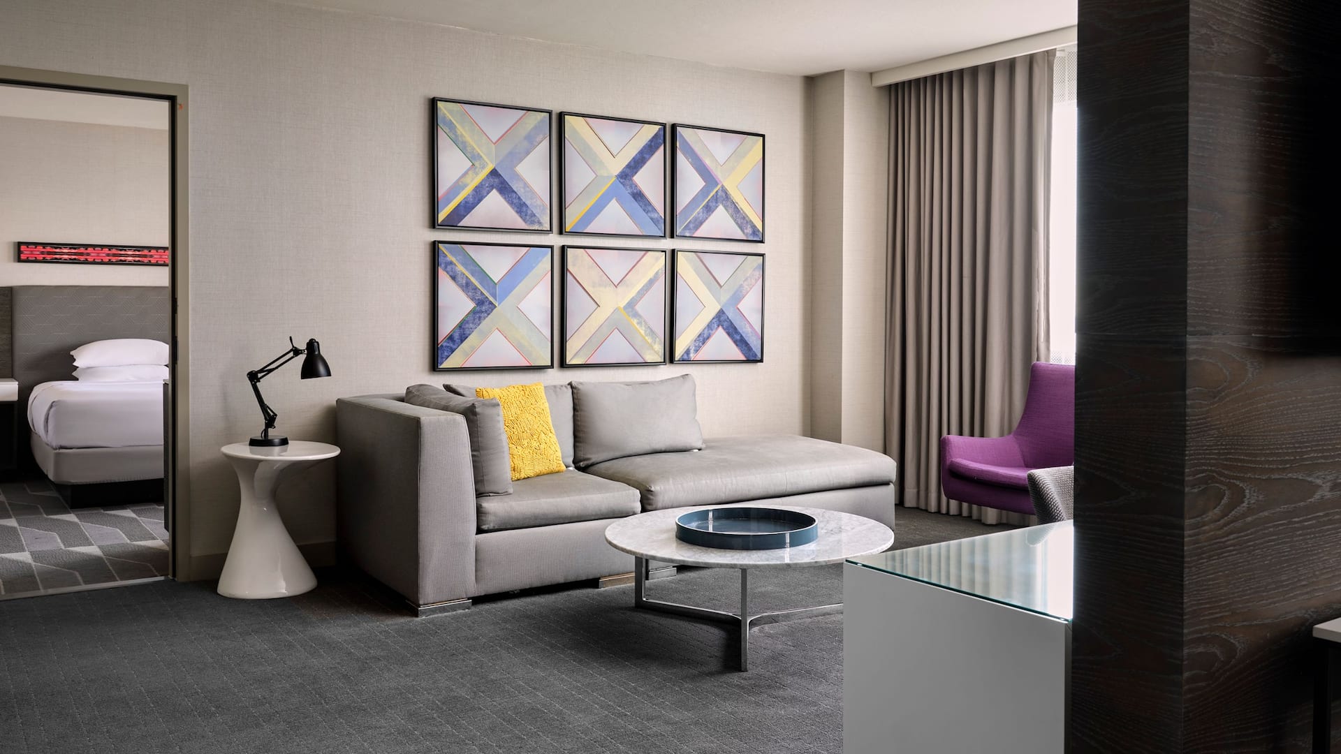 Hyatt Regency Los Angeles International Airport Studio King Living Area