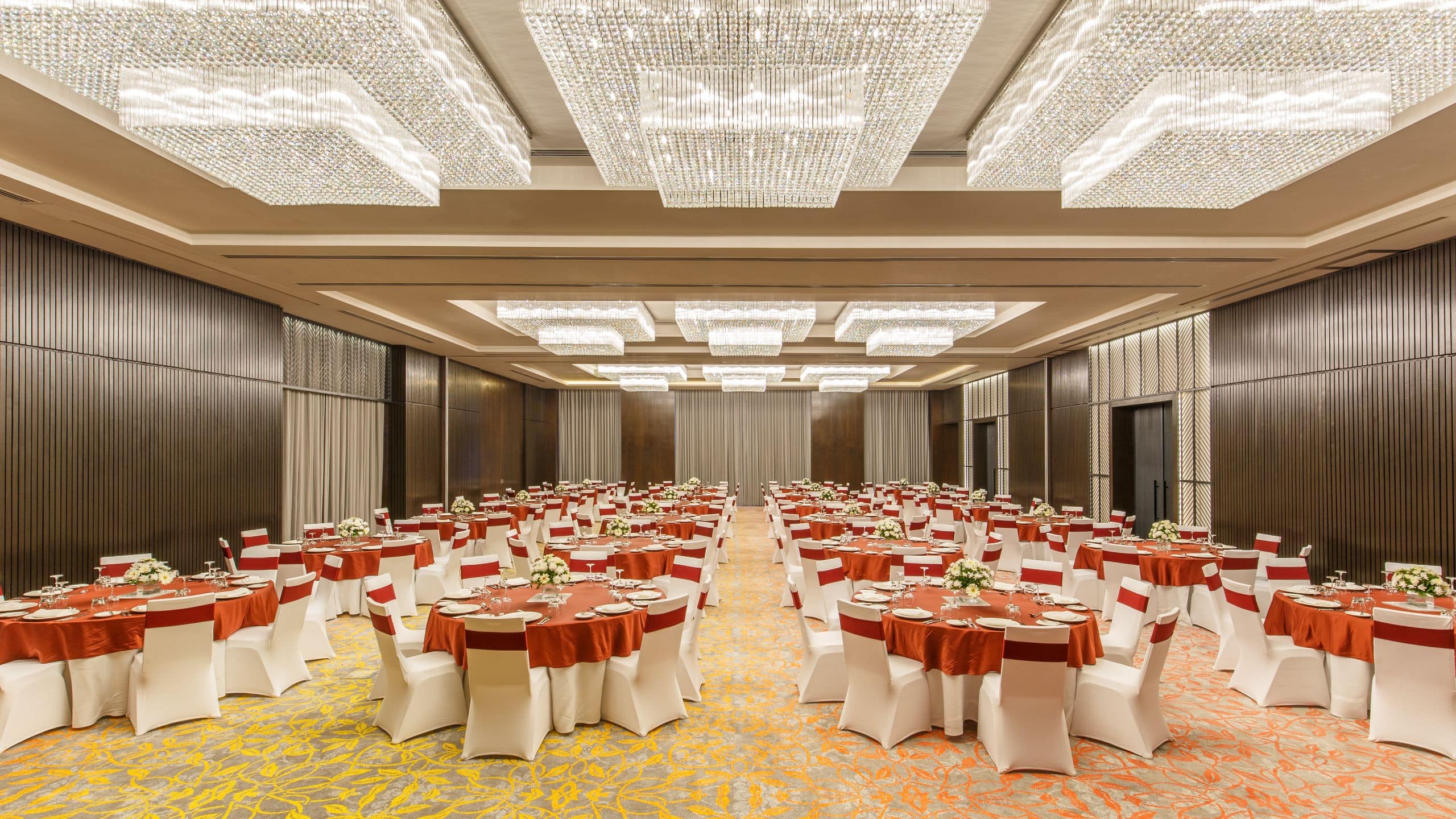 Hyatt Centric Soalteemode Kathmandu Ballroom Tables Layout